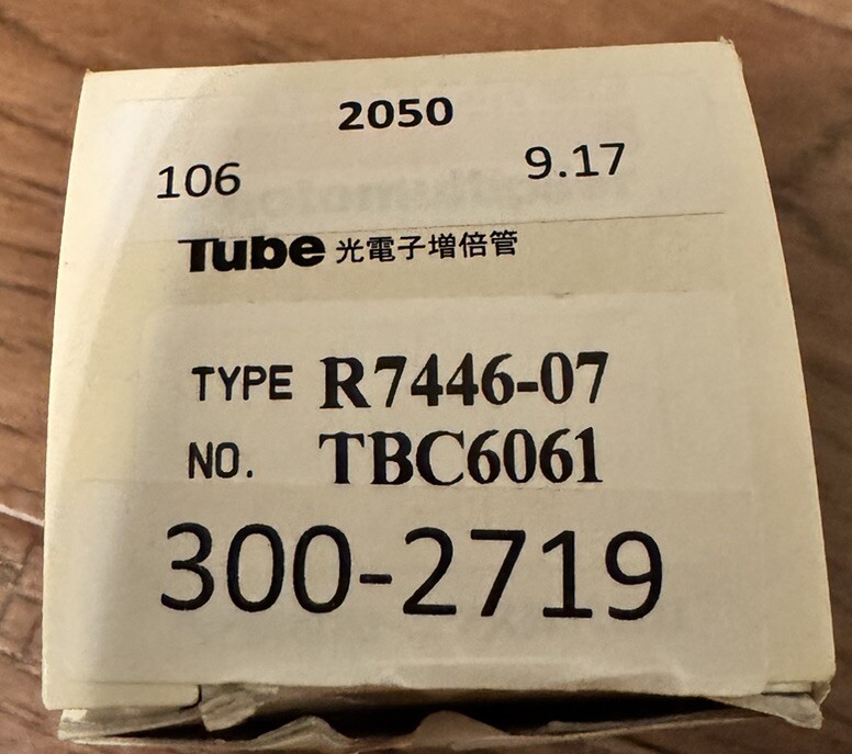 Hamamatsu Photomultiplier Tube R7446-07 TBC6061