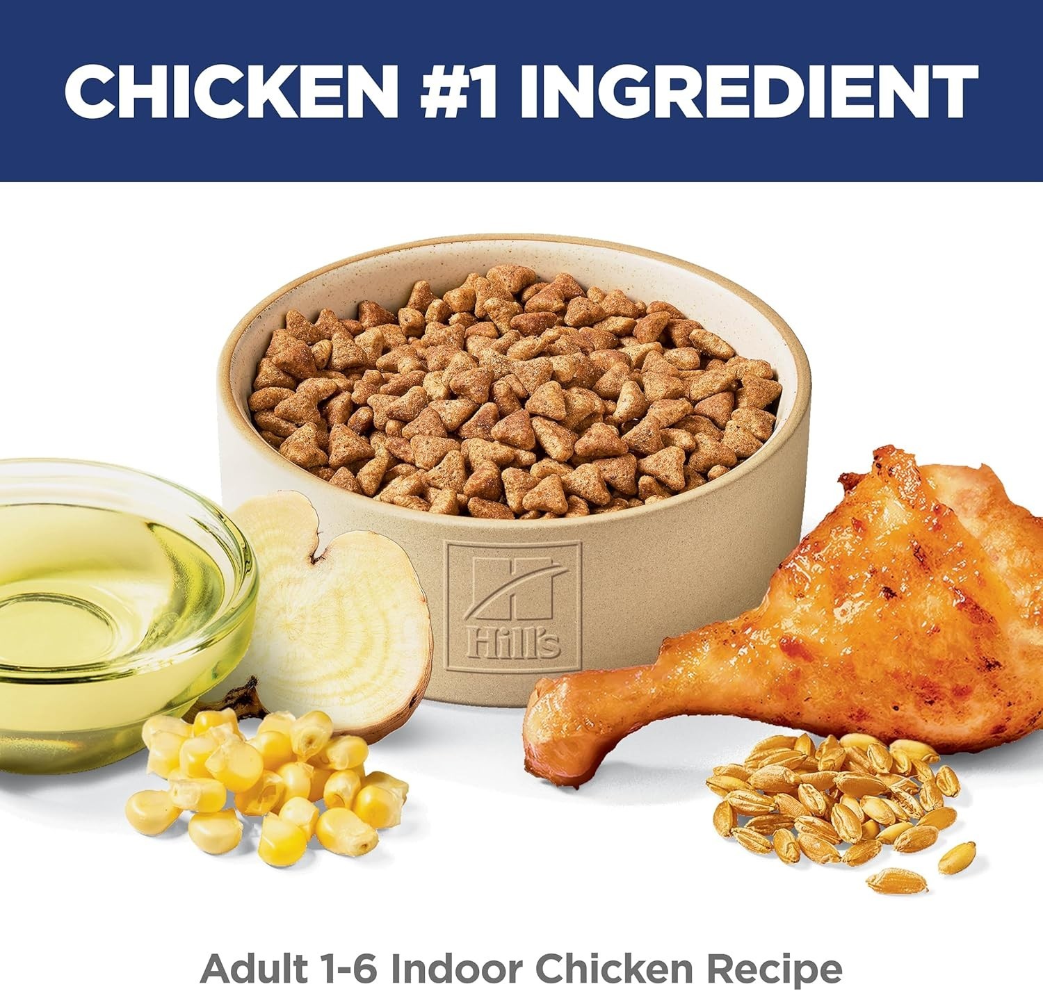 Hill’s Science Diet Adult 1-6 Indoor Dry Cat Food, Chicken, 15.5 lb. Bag