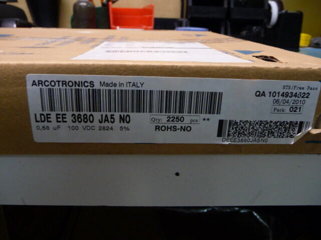 ARCOTRONICS LDEEE3680JA5N0 Qty of 130 per Lot ARCOTRONICS LDEEE3680JA5N0