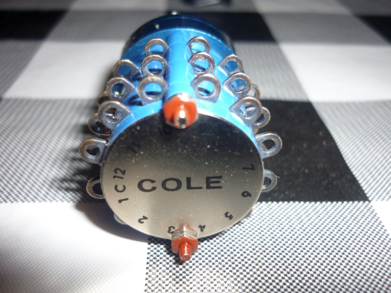 COLE M3786/4-00585 Switch Rotary SP12T 12 Flatted Shaft Solder Lug 1A 115VAC/DC