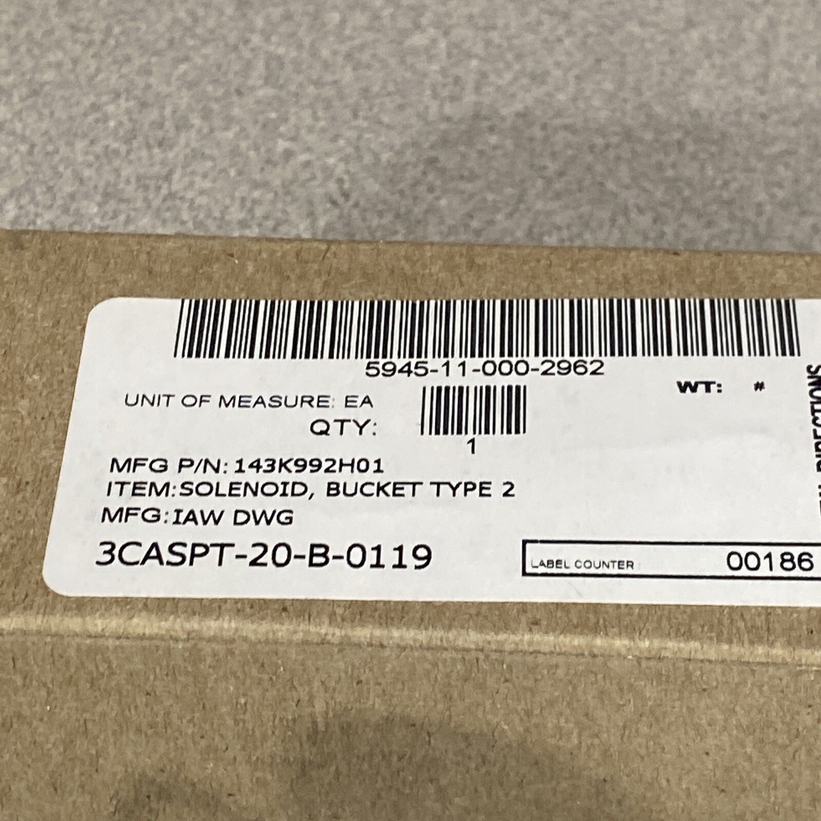 NEW – MECALECTRO SOLYSTIC 333 216/02 SOLENOID –.8.10-.BJ.45/A C004000205 24VCC
