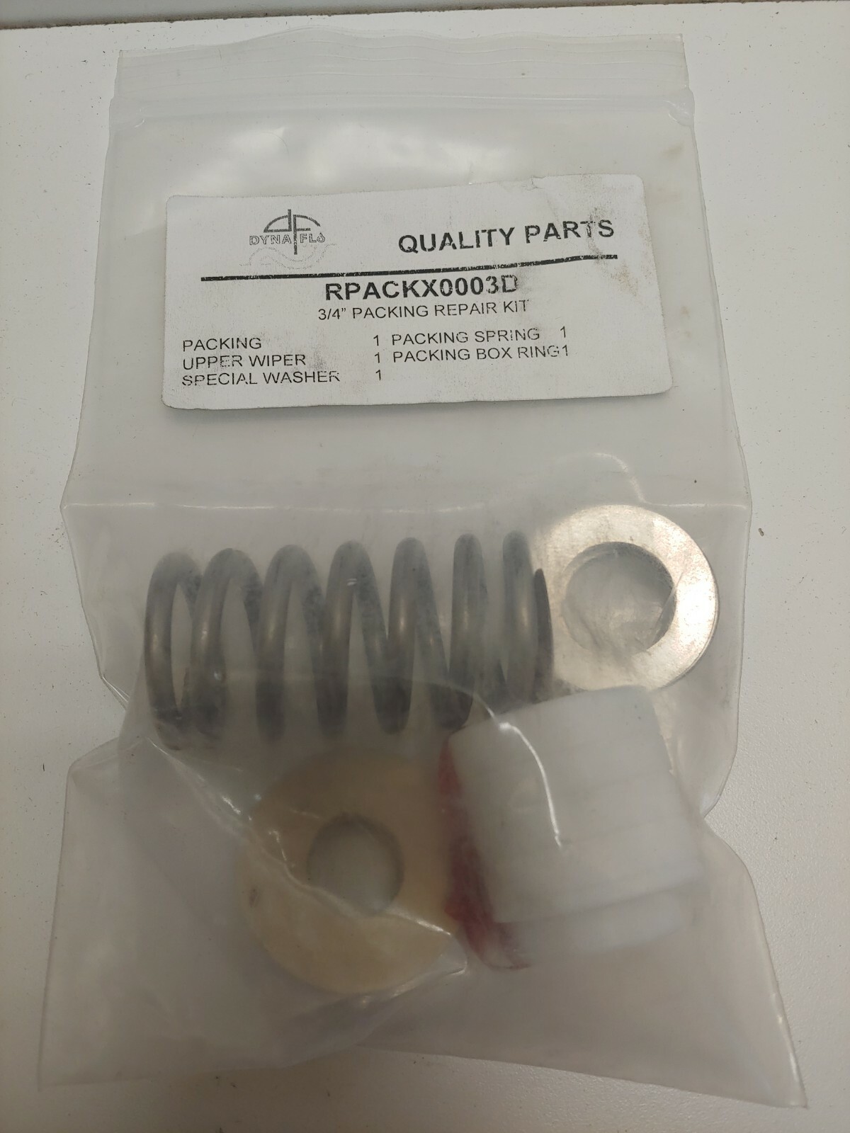 NEW OLD STOCK! DYNA FLO PTFE 3/4″ PACKING REPAIR KIT RPACKX0003D