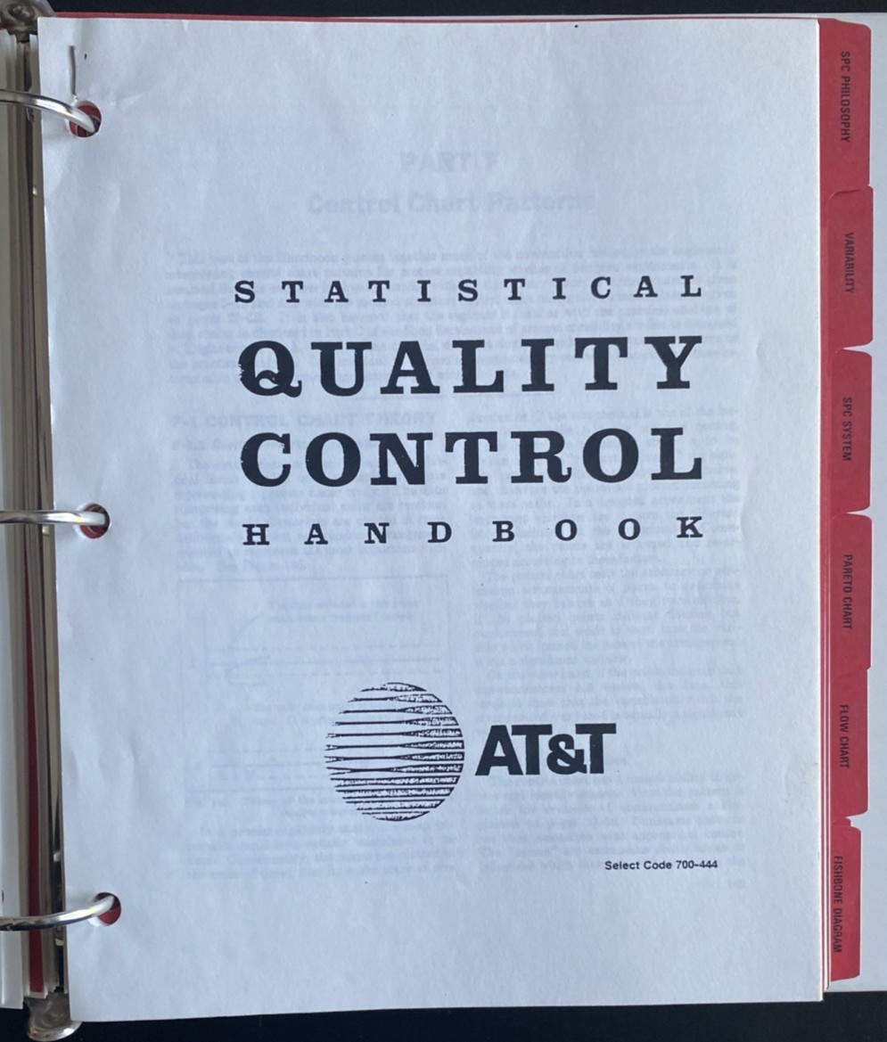 Vtg 1989 Packard Electric / GM Statistical Process Control SPC Training Manual