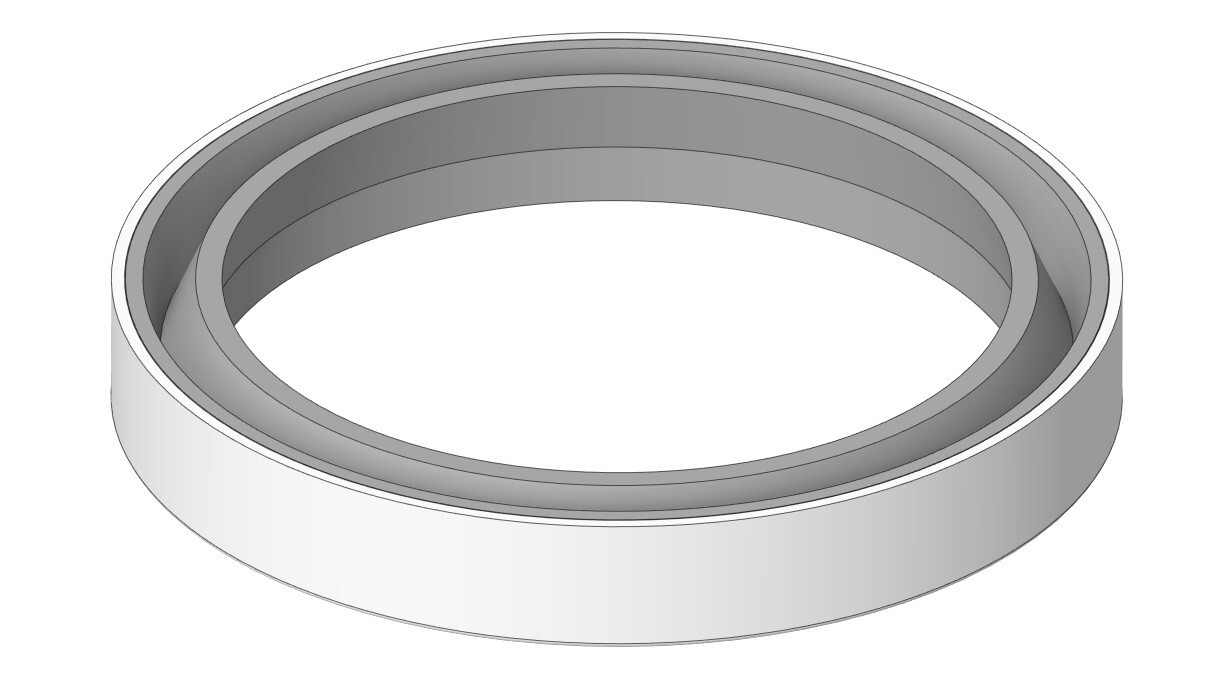 MCWI-50X65X7.5 – MCWI Wiper Ring with an ID 50.000 X OD 65.000 X Height 7.500