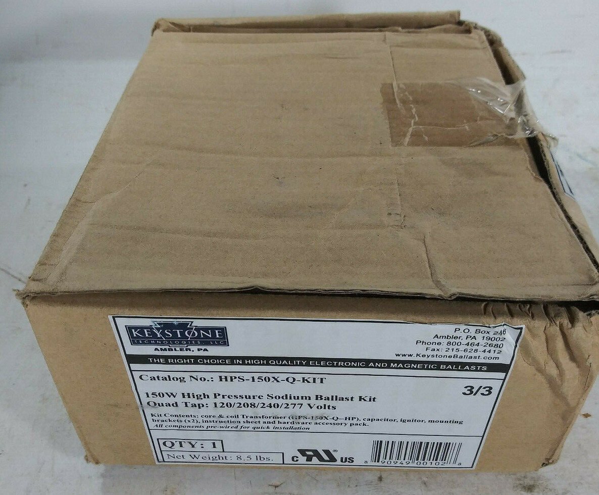 1 NEW KEYSTONE HPS-150X-Q-KIT 150W BALLAST KIT NIB ***MAKE OFFER***