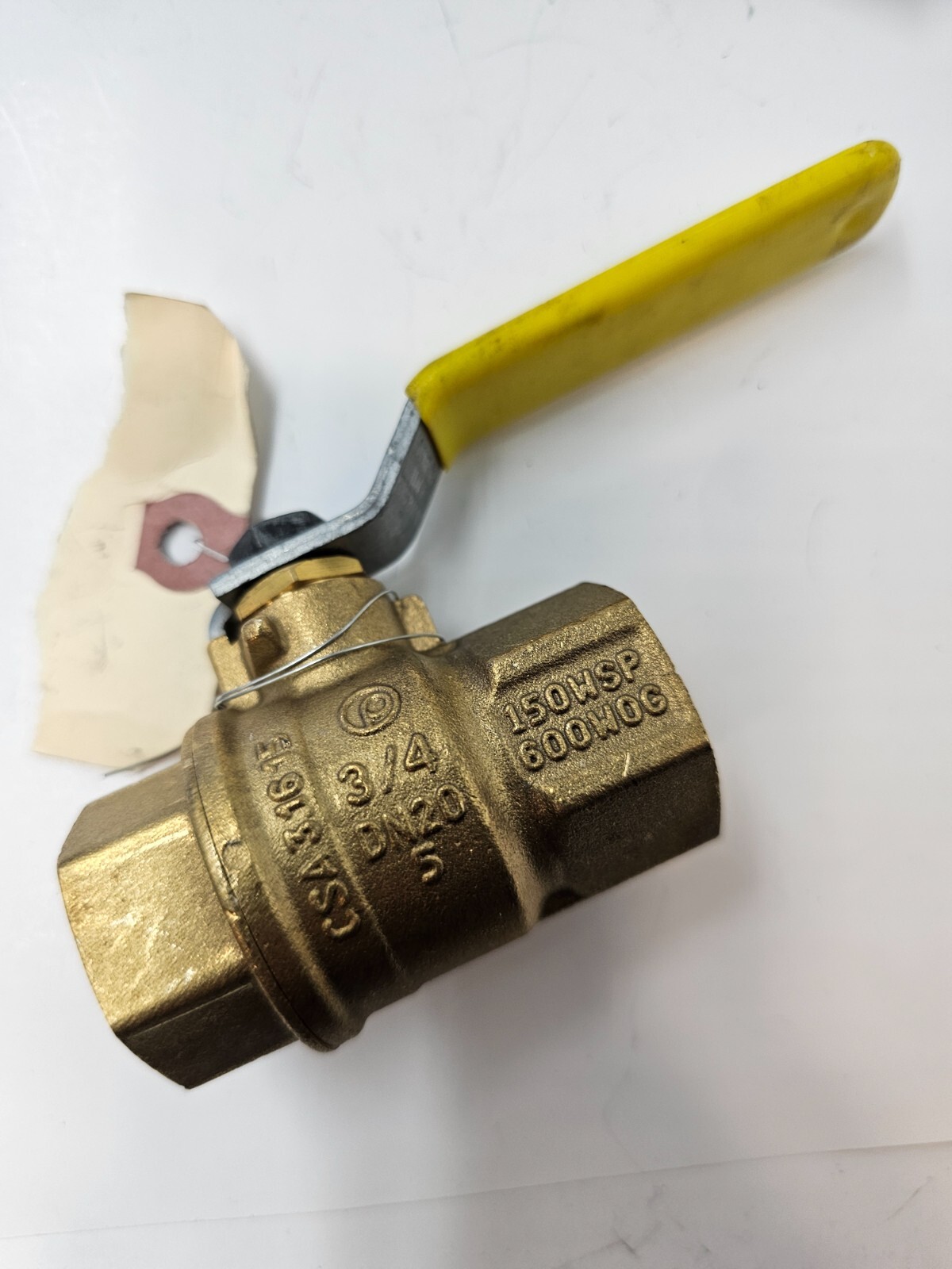 Jomar 3/4″ TWO PIECE BRASS,GAS SHUT OFF BALL VALVE T-100NE 1/2 psi 150WSP 600WOG