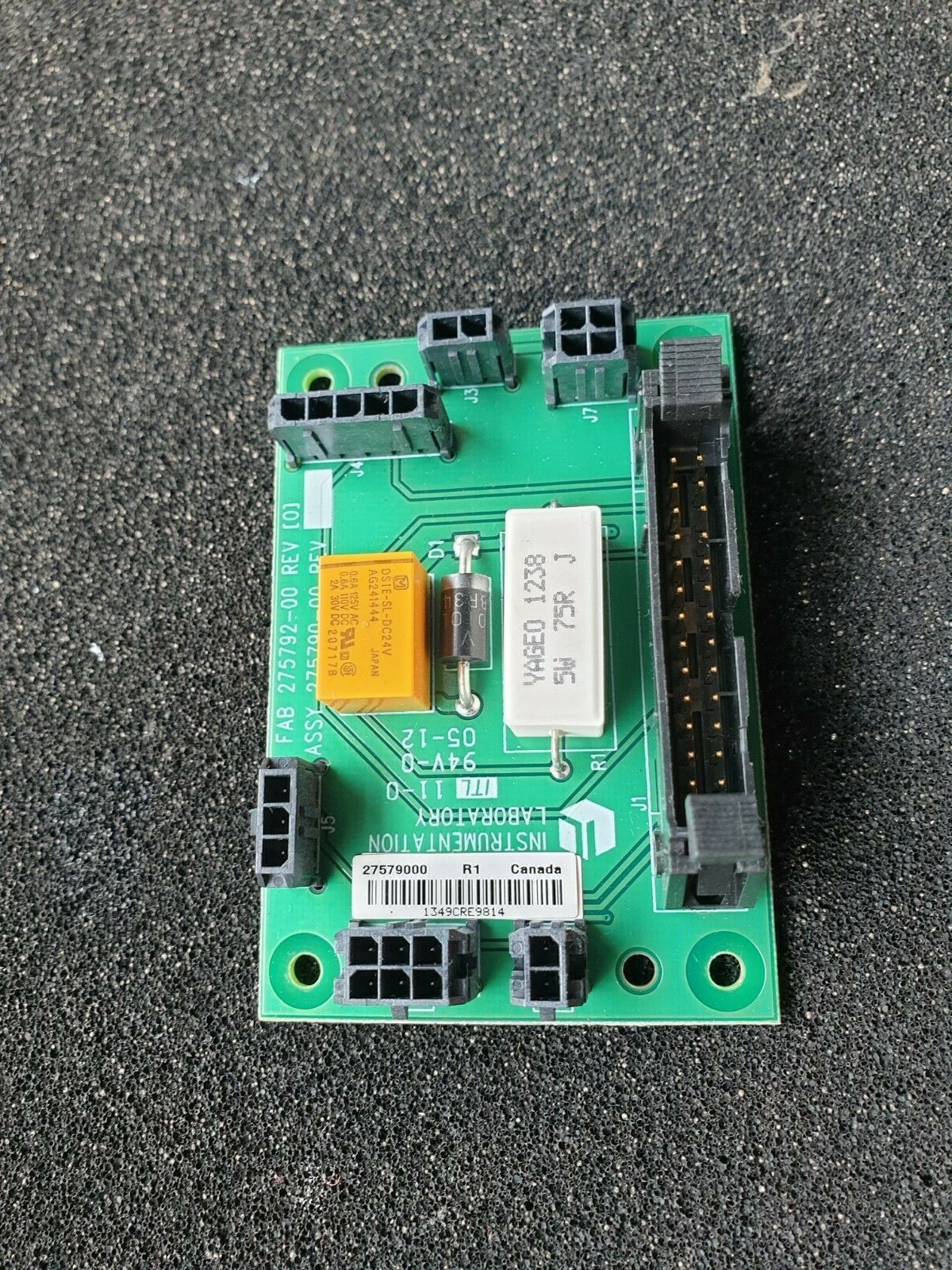 INSTRUMENTATION LABORATORY 275792-00 REV 0 275790-00 BOARD (IN31S1B1)