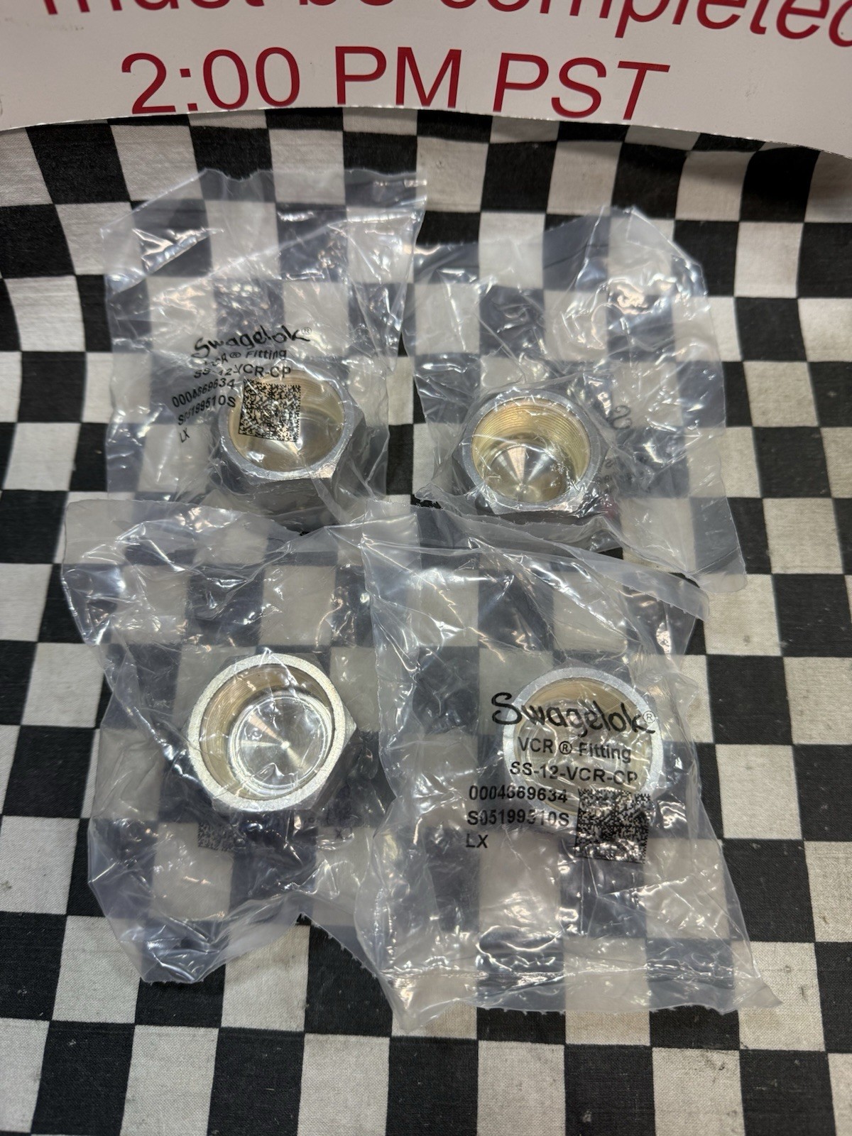 SWAGELOK SS-12-VCR-CP, SS12VCRCP, NUT 3/4″ VCR, LOT OF 2, SHIPSAMEDAY#115F9