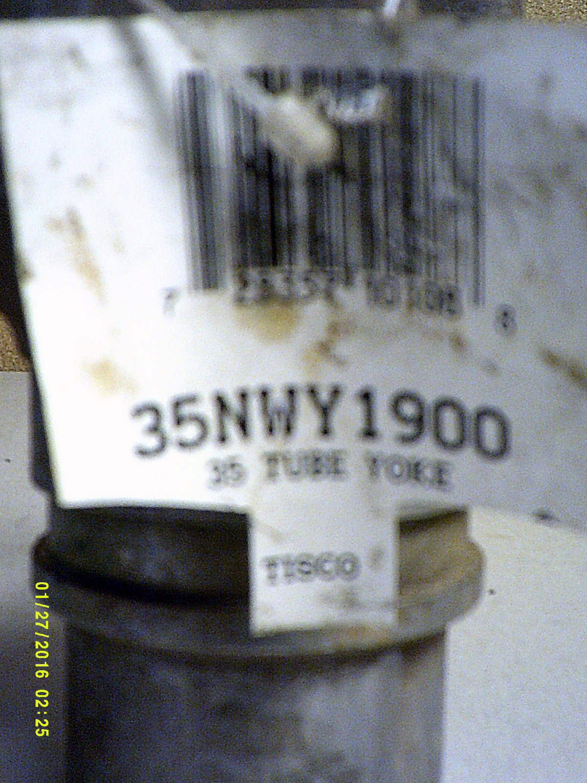 Tisco 35NWY1900 Round Bore tube Yoke *FREE SHIPPING*