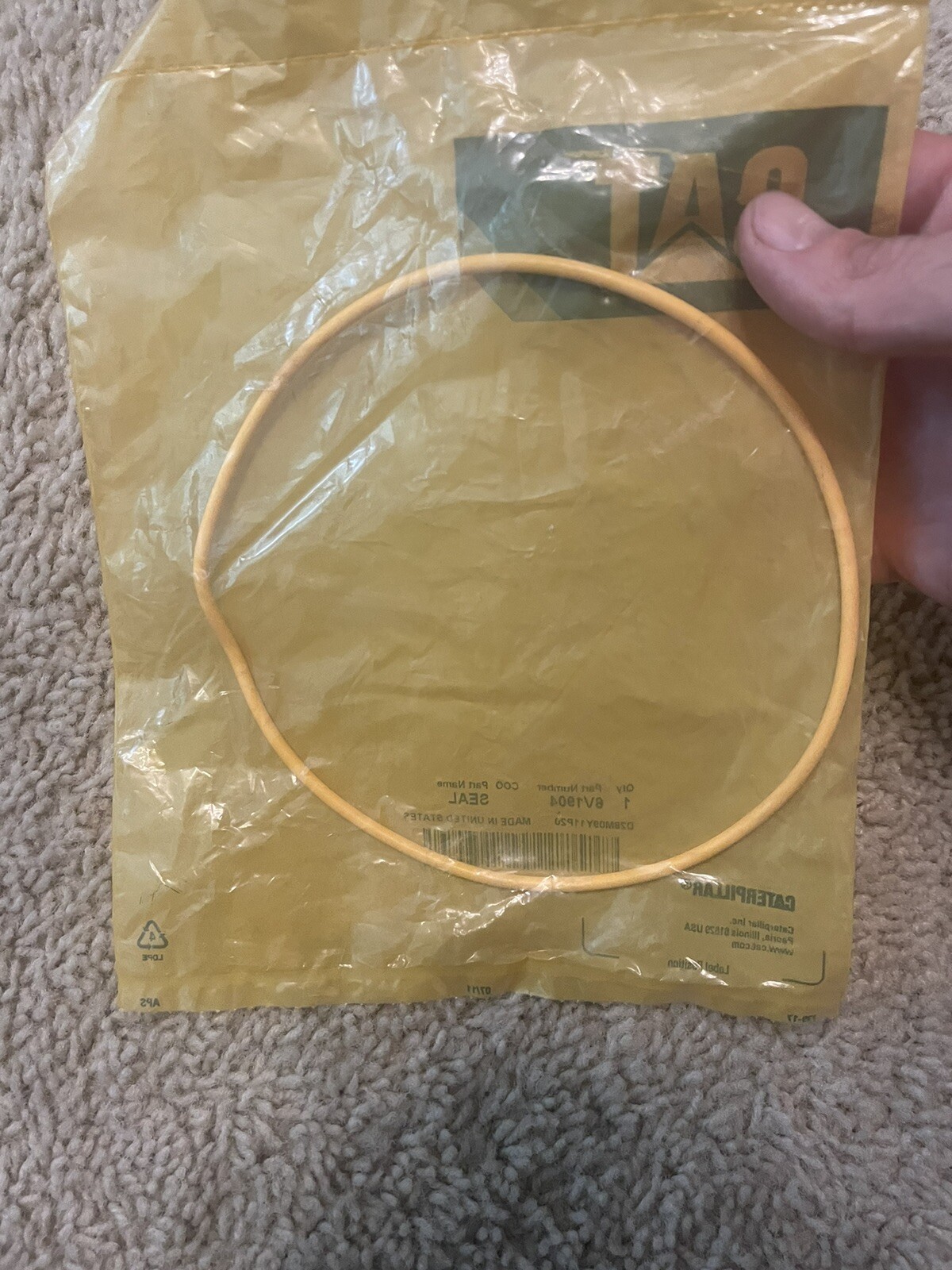 Pack Of 10 OEM CAT Caterpillar 3508 3612 Engine O-Ring Seal 6V-1904 6V1904