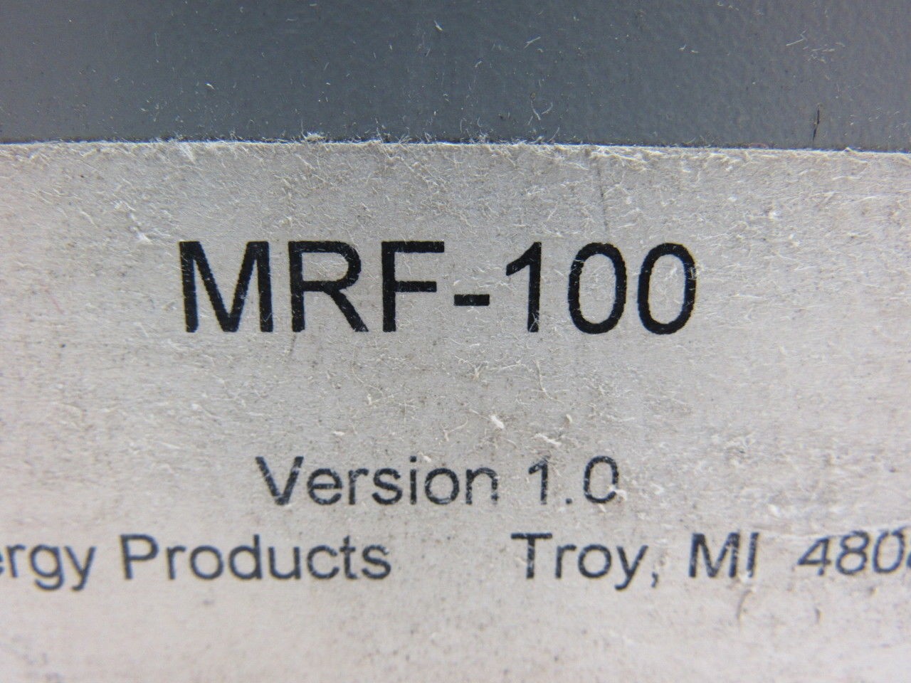 Energy Products MRF-100 Version 1.0 Enclosure W/Circuit board