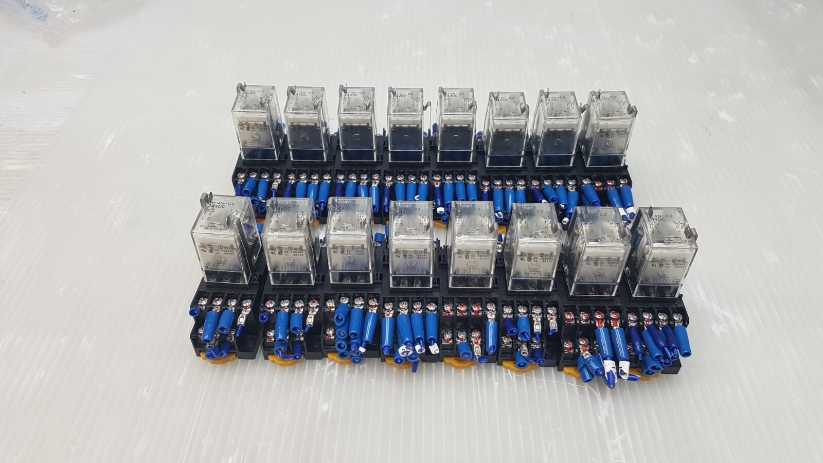 Omron MY4N-D2 24VDC Relay with Base Socket, LOT OF 16