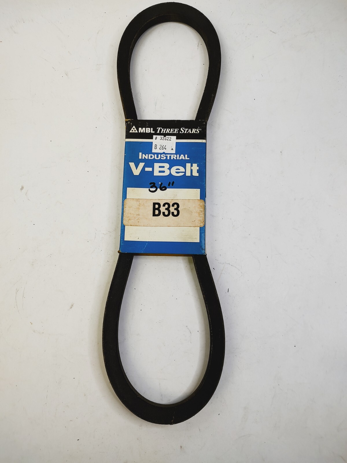 MBL Three Stars B33 Industrial V- Belt 36″ NOS