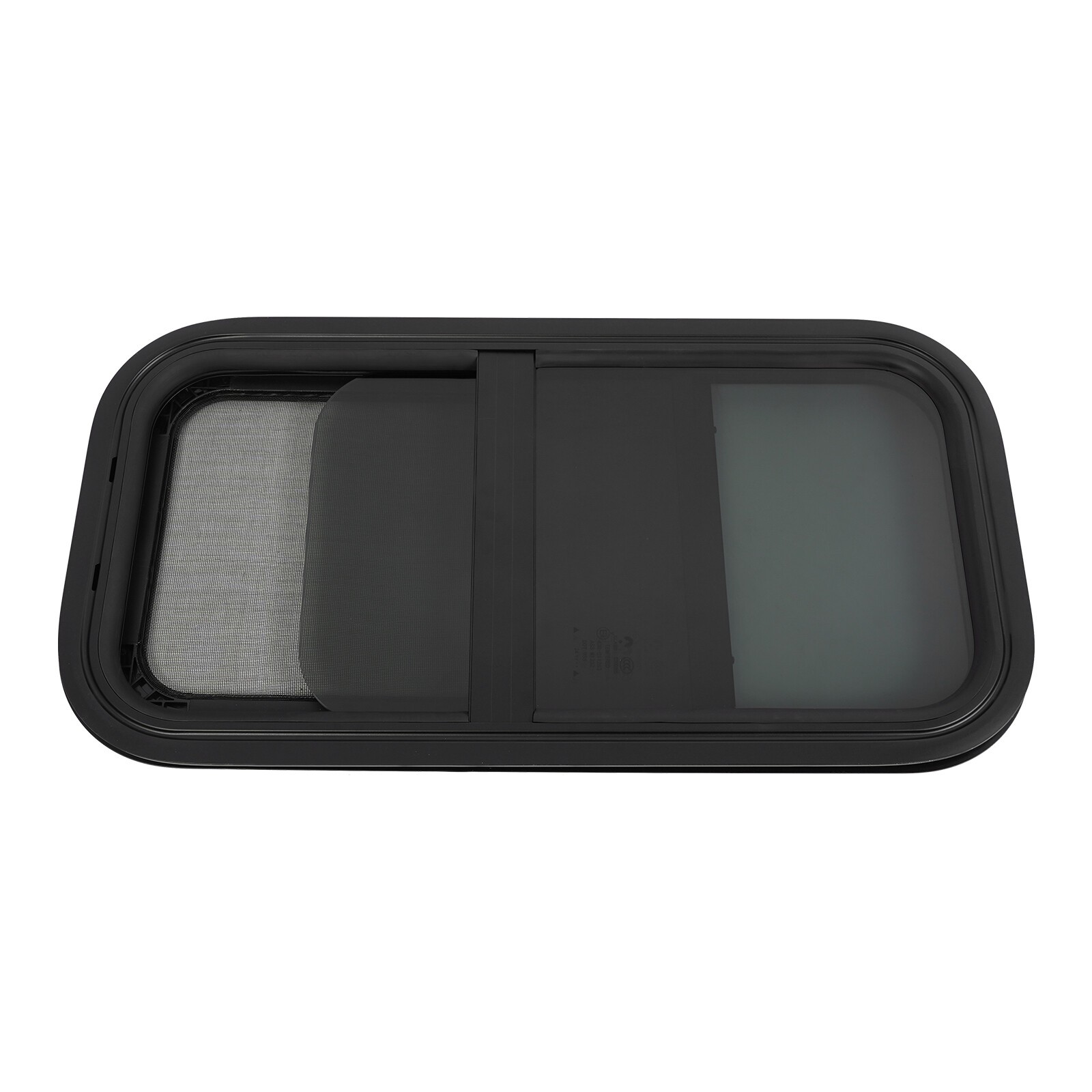 2 Pack 12 x 24 in Wall Vertical Sliding RV Window Cargo Trailer w/ Trim Ring