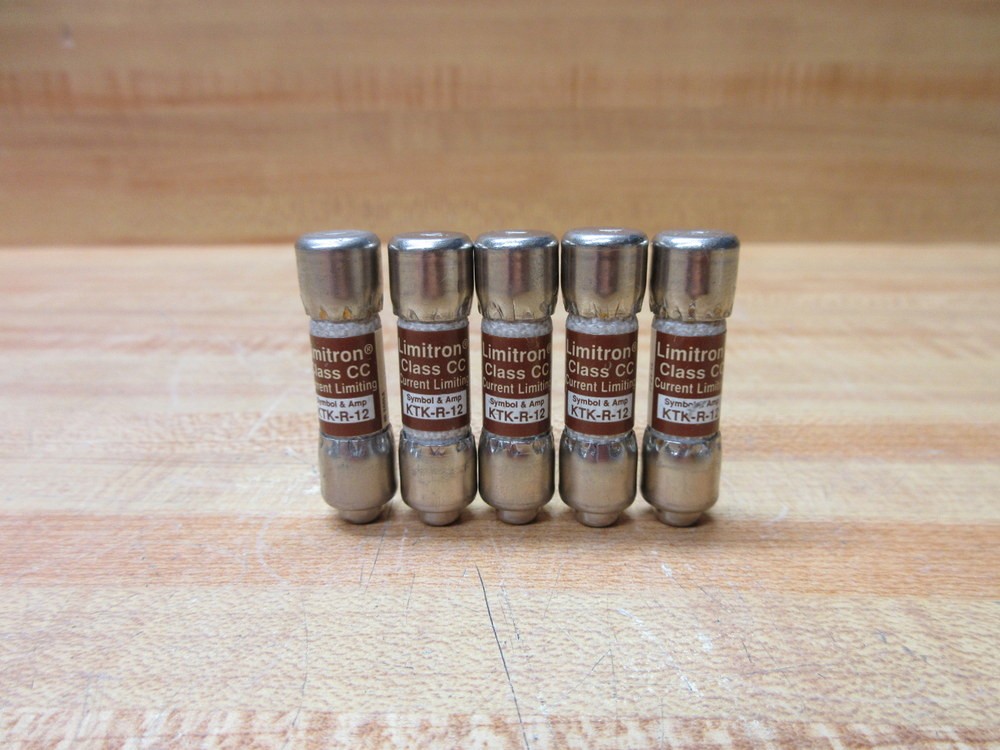 Buss KTK-R-12 Bussmann Fuse Cross Ref 6F199 (Pack of 5)