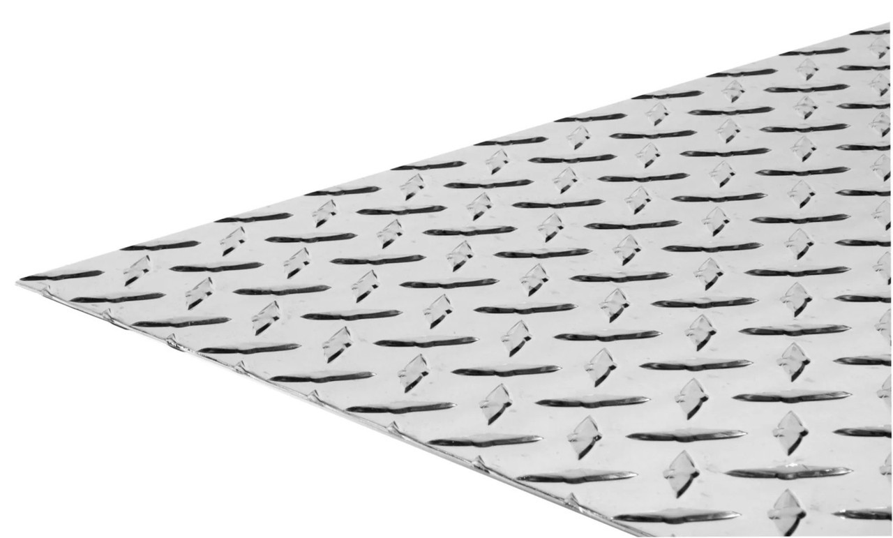 31″ x 48″ x 3/16″ Aluminum Diamond Tread Plate Sheet 0.1875 Thick