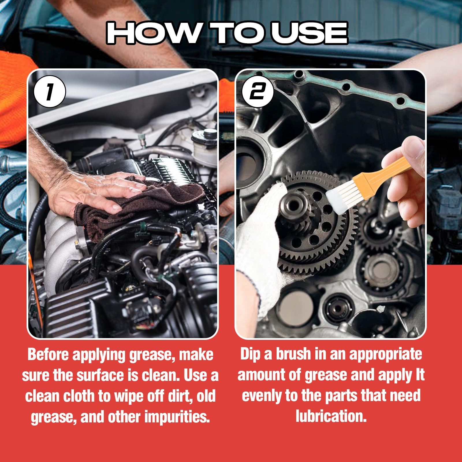 AstraVox White Lithium Grease, Multi-Purpose Lubricant Grease with…