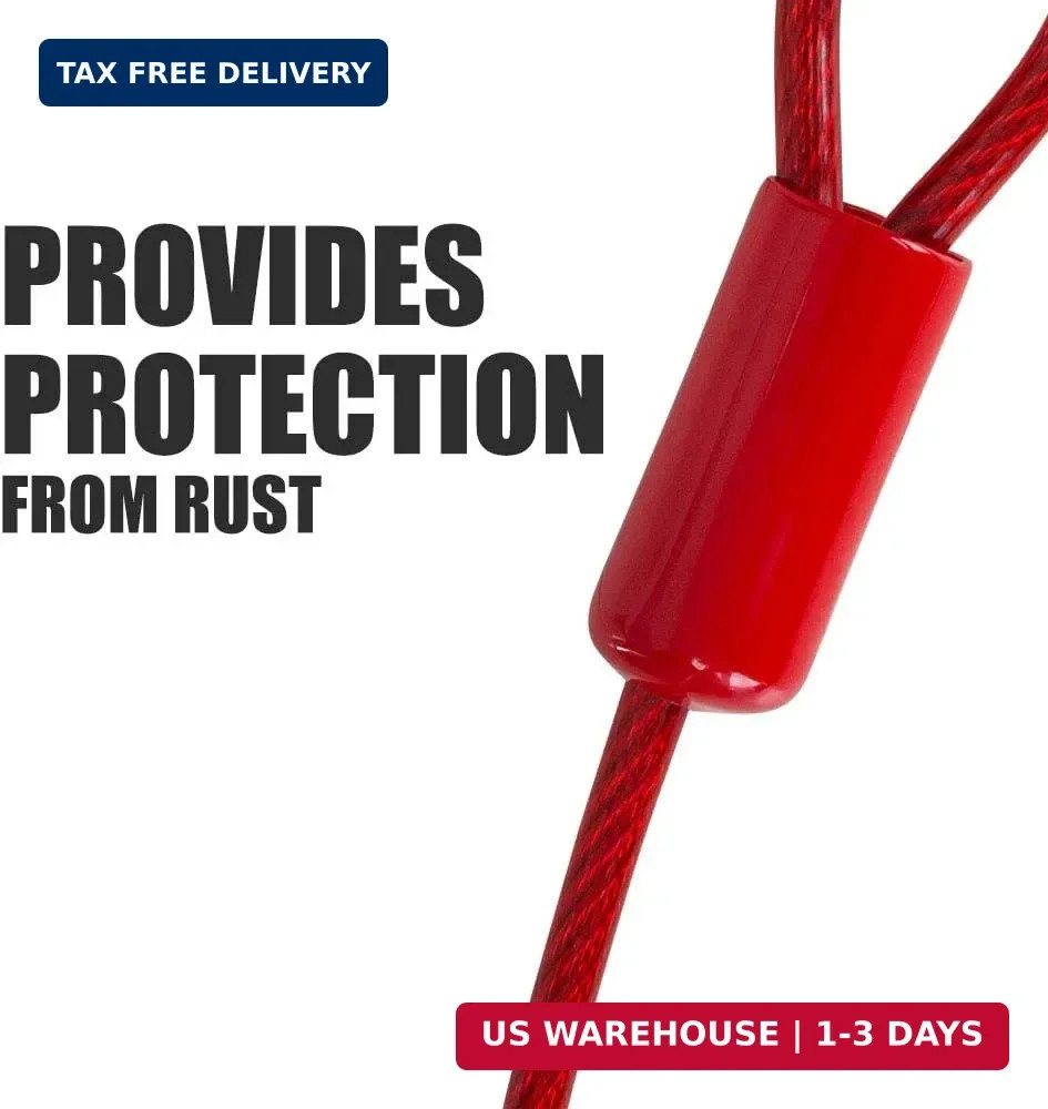 BV Dog Tie Out Cable 30 Feet – Heavy Duty Dog Lead Up to 125 Pounds – Reflective