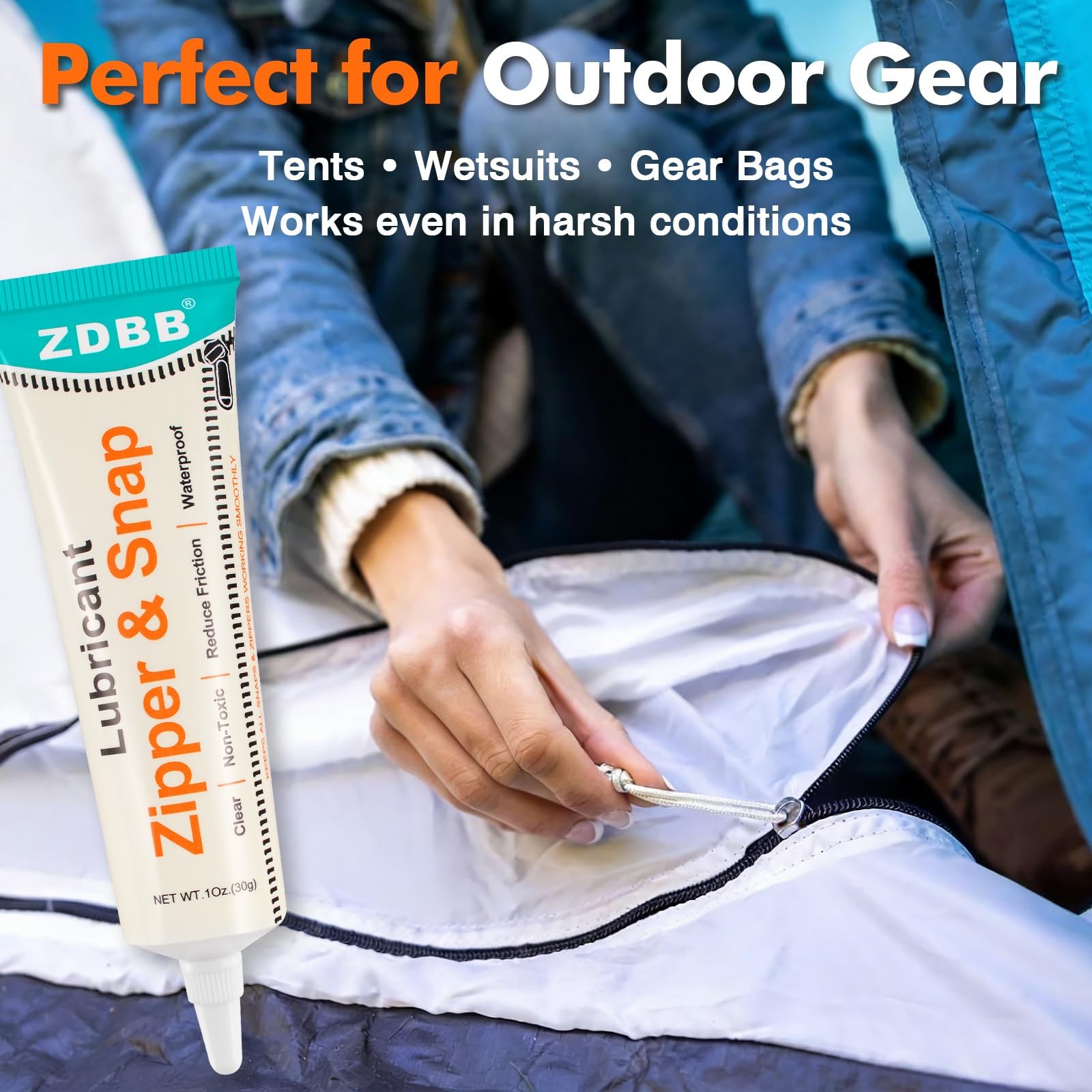 Zipper Lubricant Wax for Plastic and Metal Snaps Zippers Lube Clear Zipper Gr…