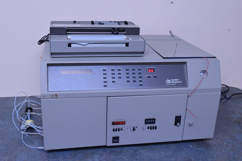 AB APPLIED BIOSYSTEMS 120A ANALYZER WITH CHART RECORDER
