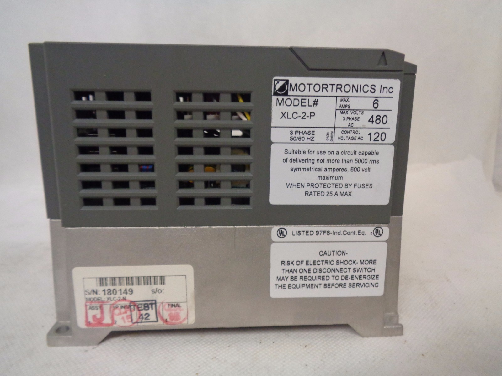 NEW MOTOTRONICS XLC-2-P SOLID STATE SOFT START CONTROL
