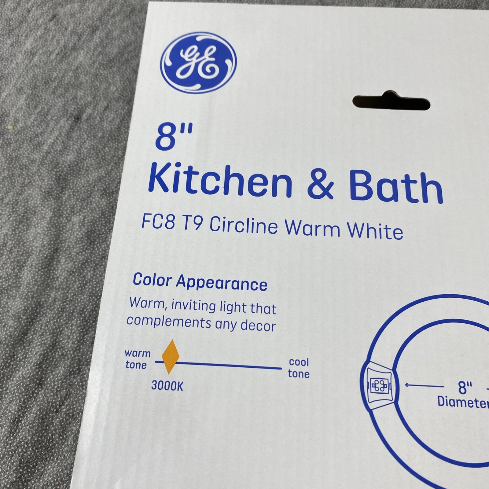 GE Lighting FC8T9/KB Circline Fluorescent Lamp 8″ 22W 3000K Warm White NEW✅