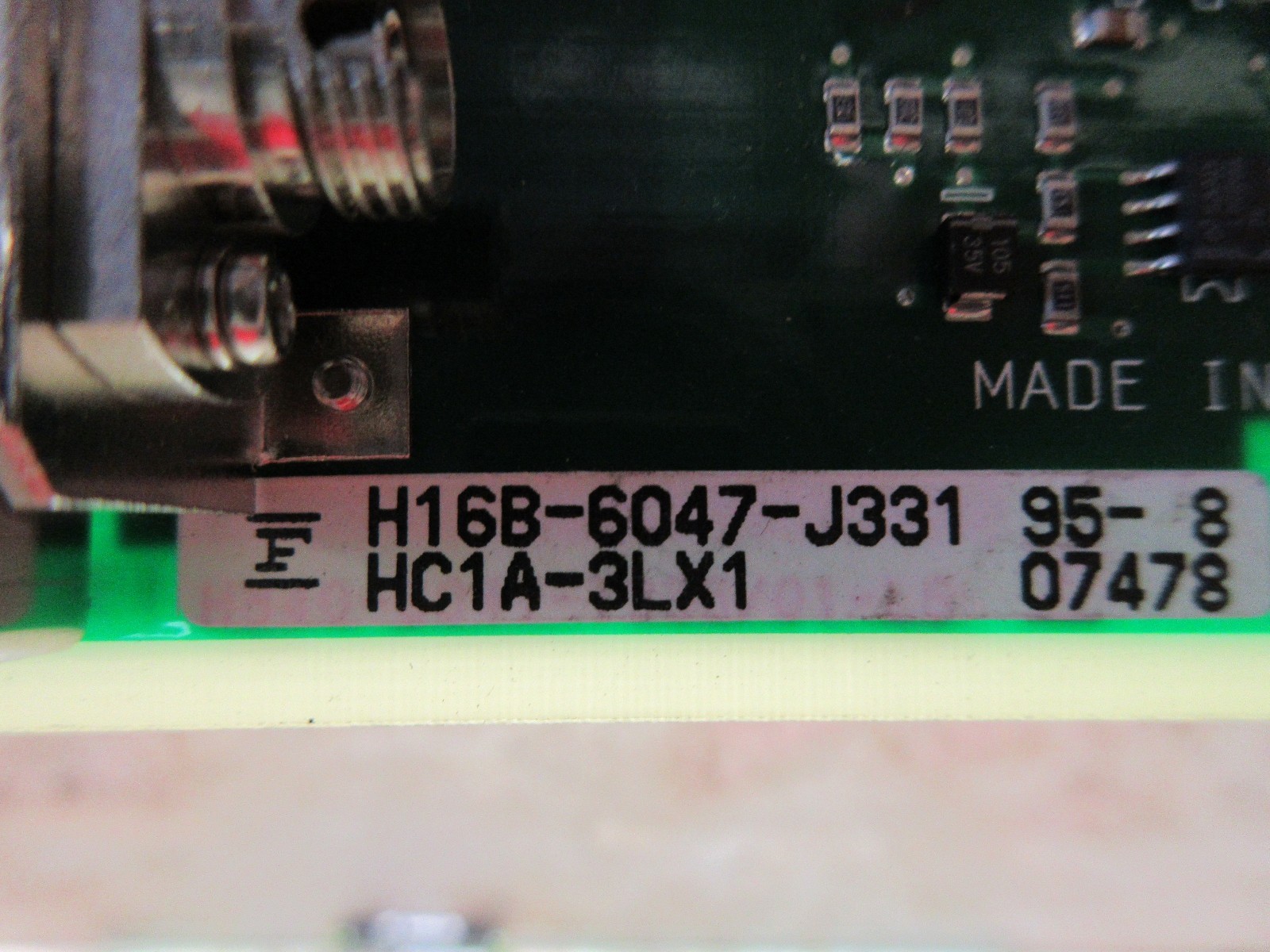 FUJITSU H16B-6047-J331 HC1A-3LX1 FC9612H3L1 H46047M331/01 MODULE WARRANTY