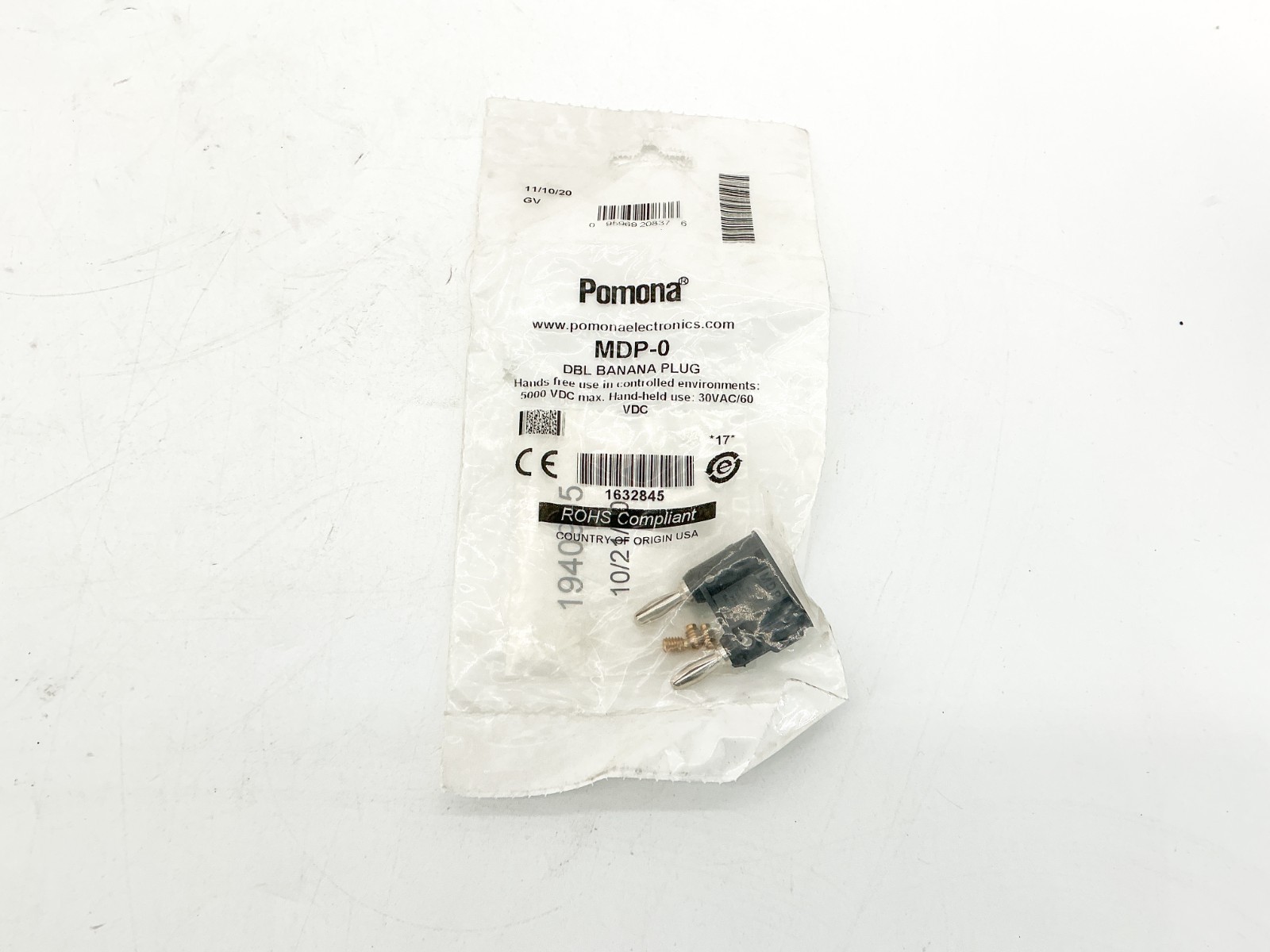 New Lot of 5 Pomona MDP-0 DBL Banana Plug 5000VDC 1632845
