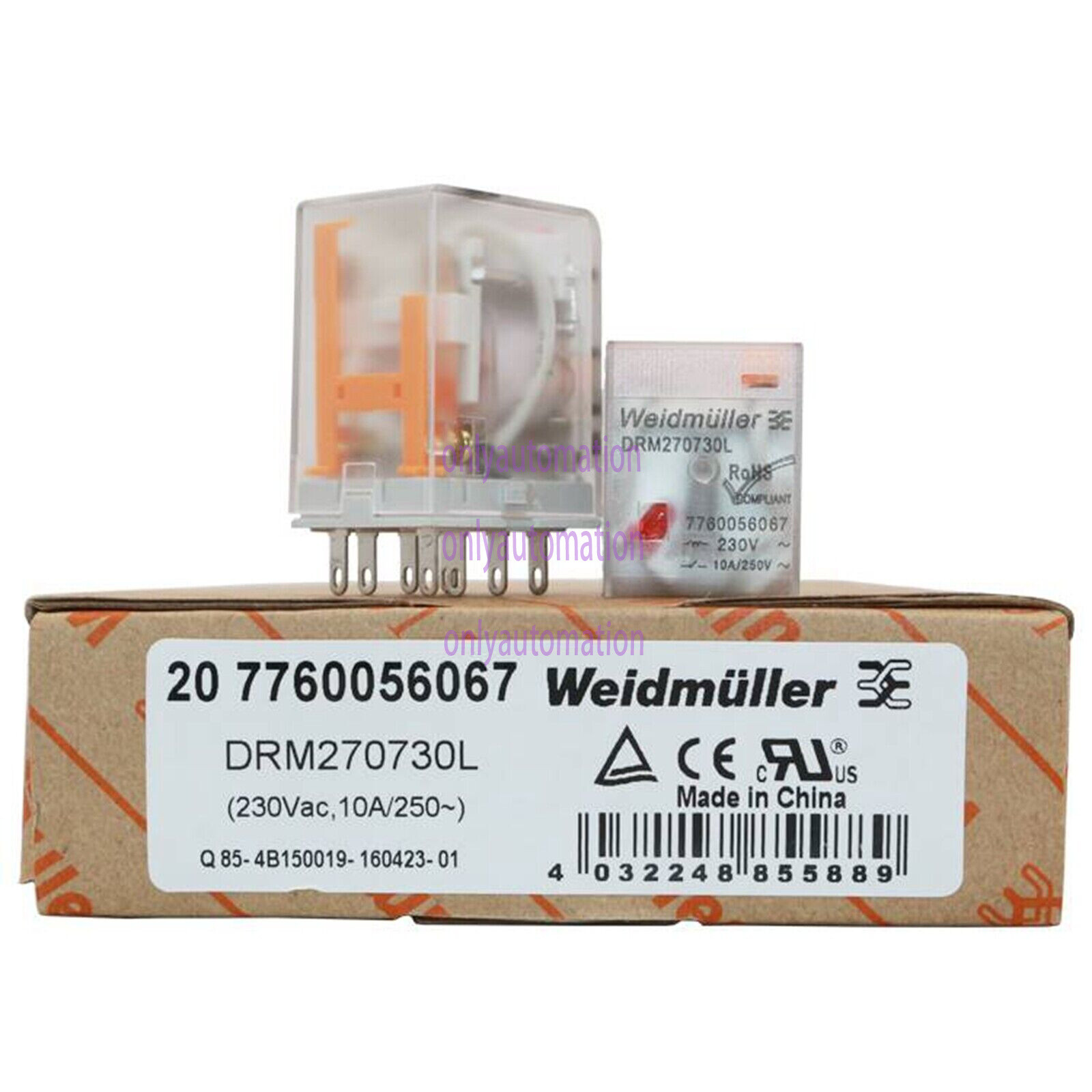 10PCS/New In Box WEIDMULLER DRM270730L Intermediate Relay~