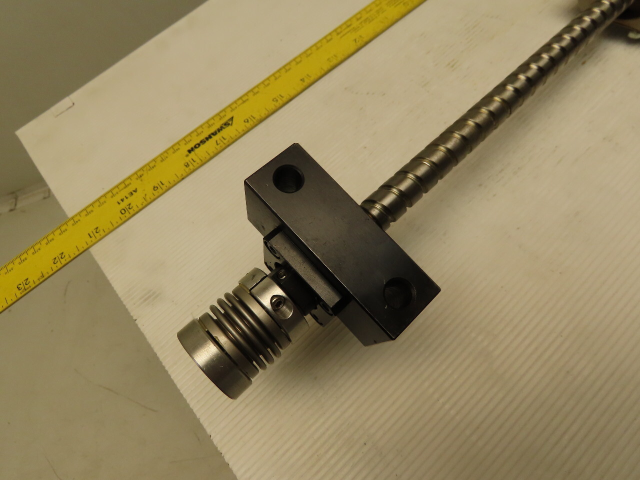 15mm OD Ball Screw And Nut 9.5mm Pitch From CMM CNC DIY 24″ Stroke