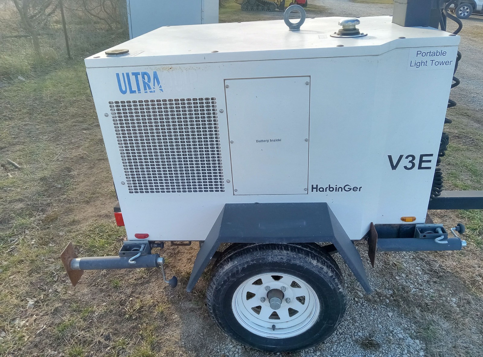 1 USED 2018 HARBINGER V3E 8.0KW 60HZ 120V 66.66A DIESEL LIGHT TOWER *MAKE OFFER*