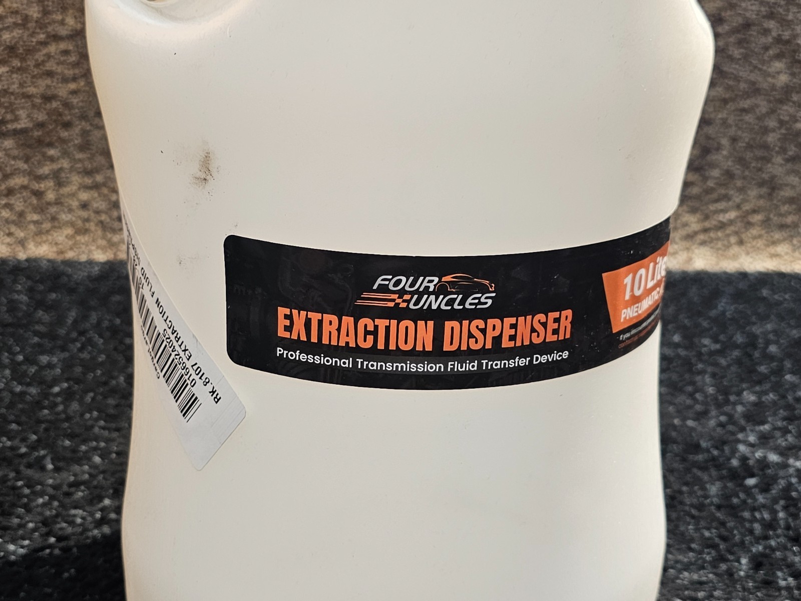 FOUR UNCLES 10L Pneumatic Transmission Fluid Extraction Dispenser, White