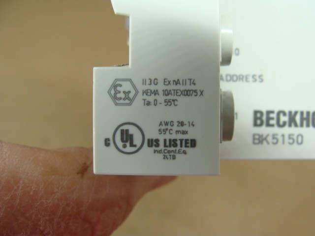 BECKHOFF CANopen BK5150 COMPACT BUS COUPLER FIELDBUS