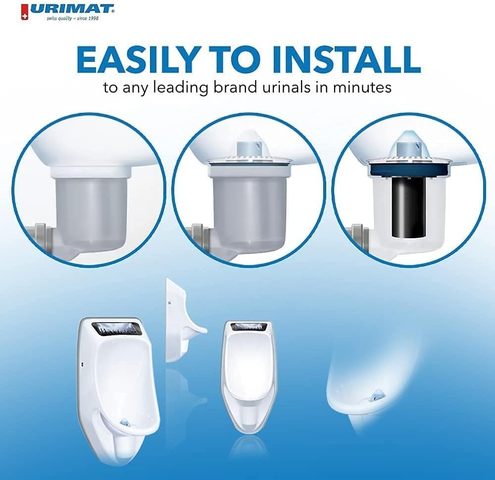 2 pack Urinal Filters for Waterless Sloan Falcon Bobrick EZ urinals – No Odor