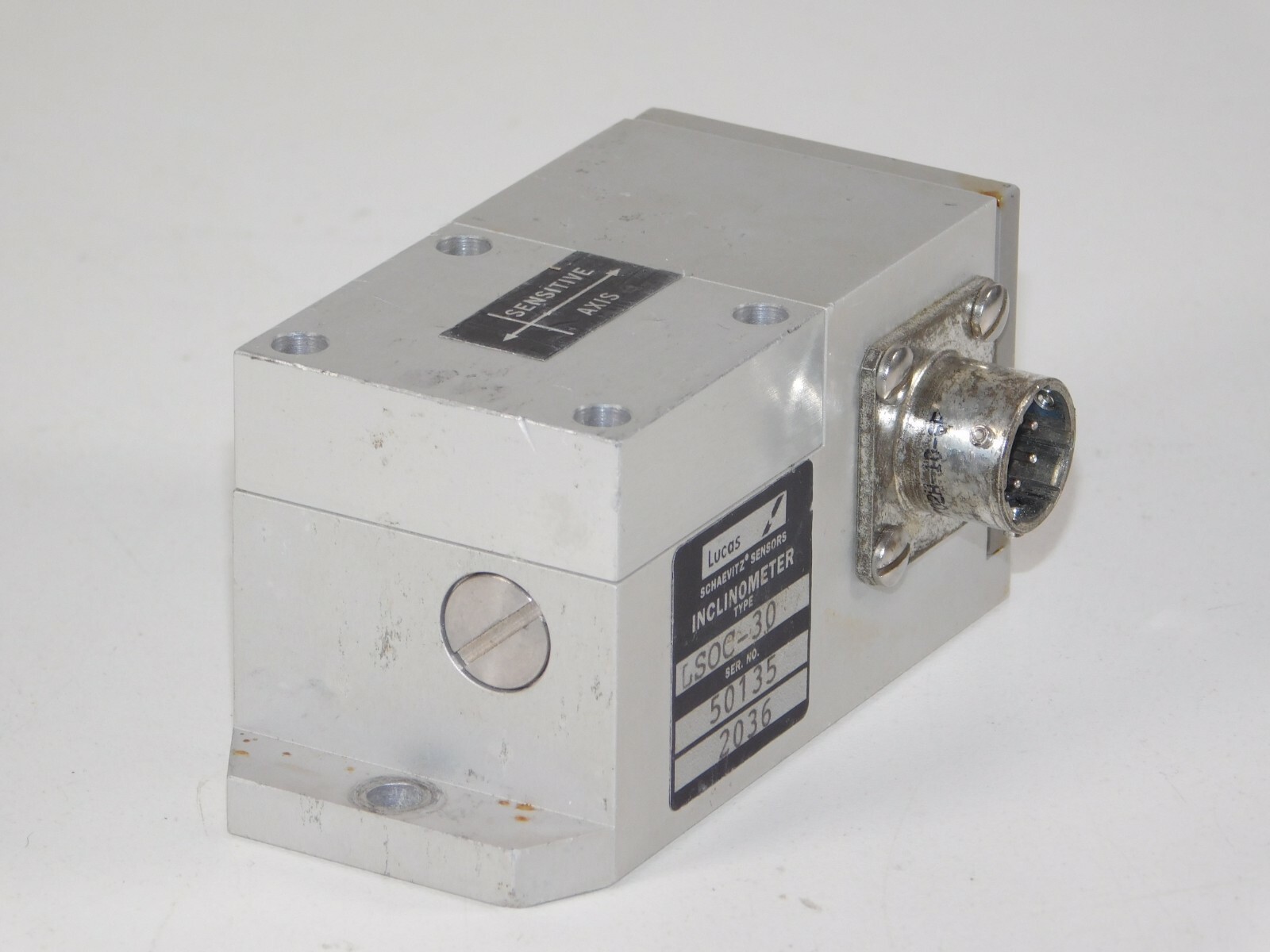 Lucas Schaevitz LSOC 30 Industrial Precision Servo Inclinometer Sensor Unit