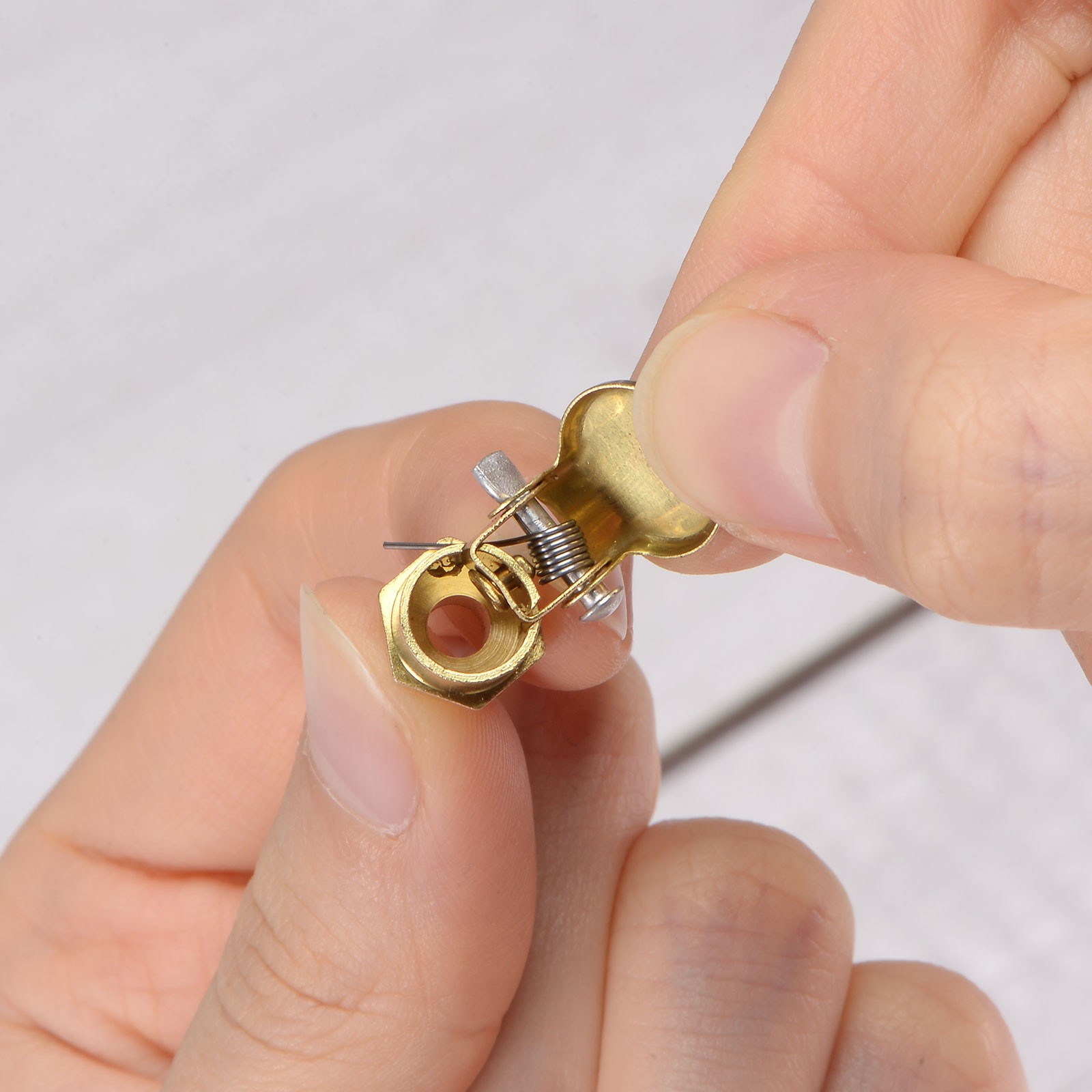 Spring Grease Oil Cup Cap M6x1 Male Thread Copper Machine Parts 4Pcs