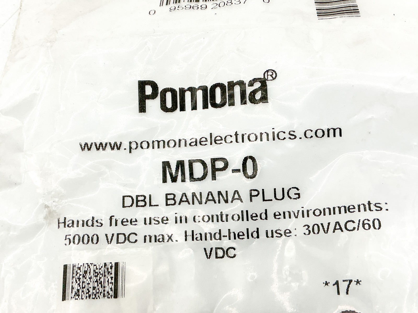 New Lot of 5 Pomona MDP-0 DBL Banana Plug 5000VDC 1632845