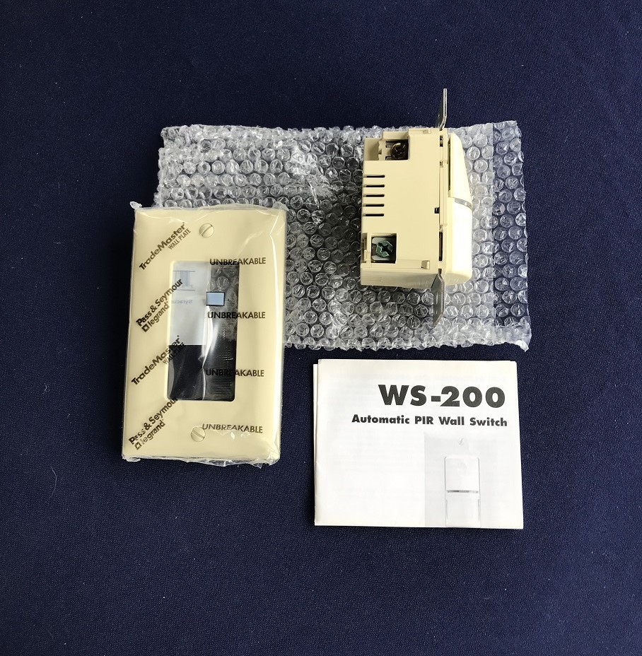 Watt Stopper WS-200-1 Automated Wall Switch Ivory