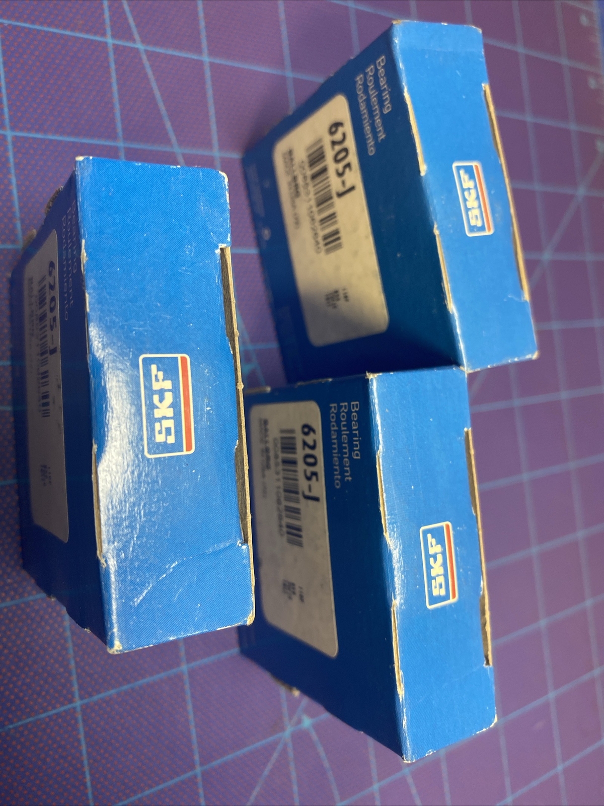 SKF 6205J BALL BEARING (Lot Of 3)