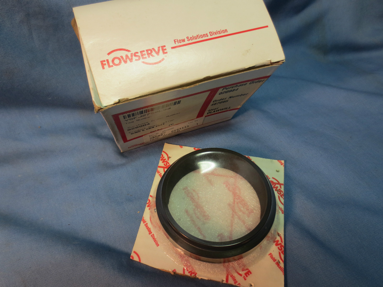 FLOWSERVE Y5FJ2750L33 CARBON O-RING / SEAL – 5/NO 5 CARBON INSERT – NEW SURPLUS