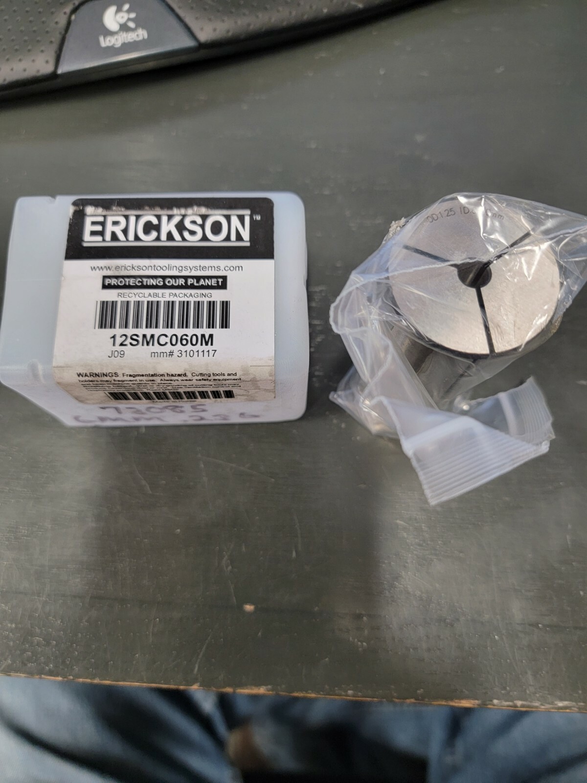 Erickson/Kennametal 6mm ID 12SMC080M 3101117 Sealed Hydraulic Chuck Sleeve K018