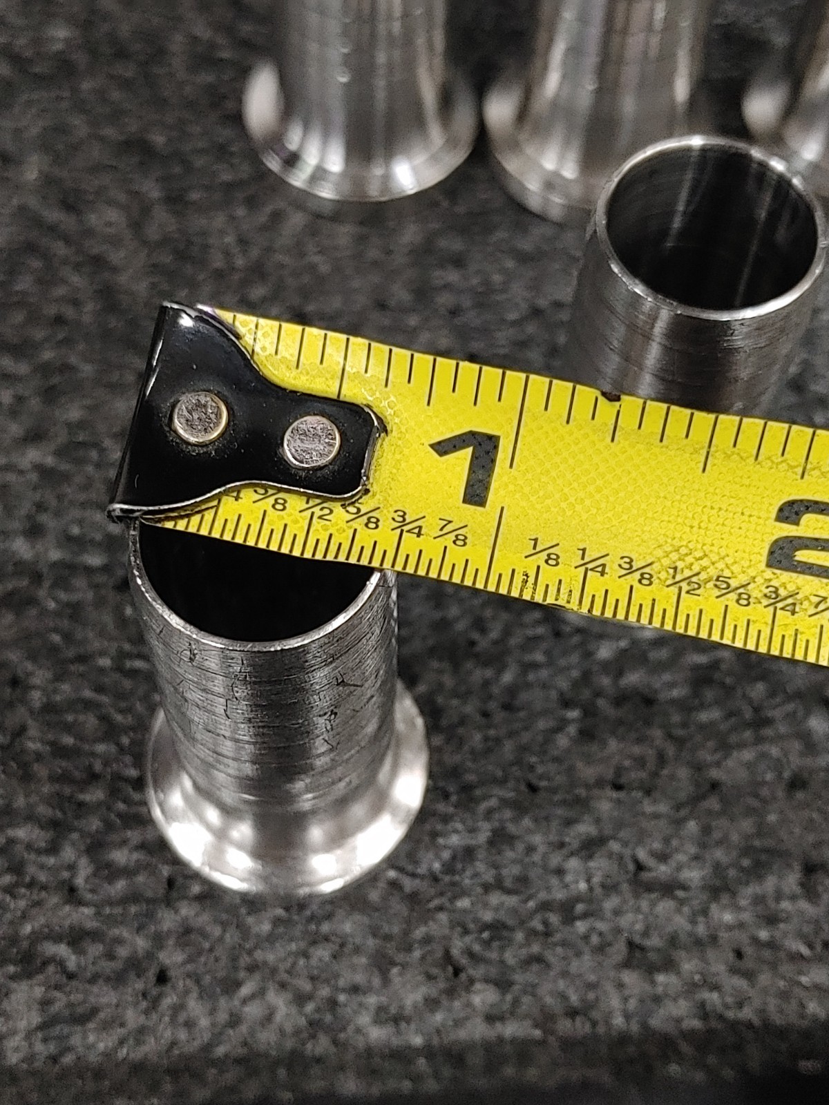 Lot of 11 Hose Barb Adapter Flange Vacuum Fittings