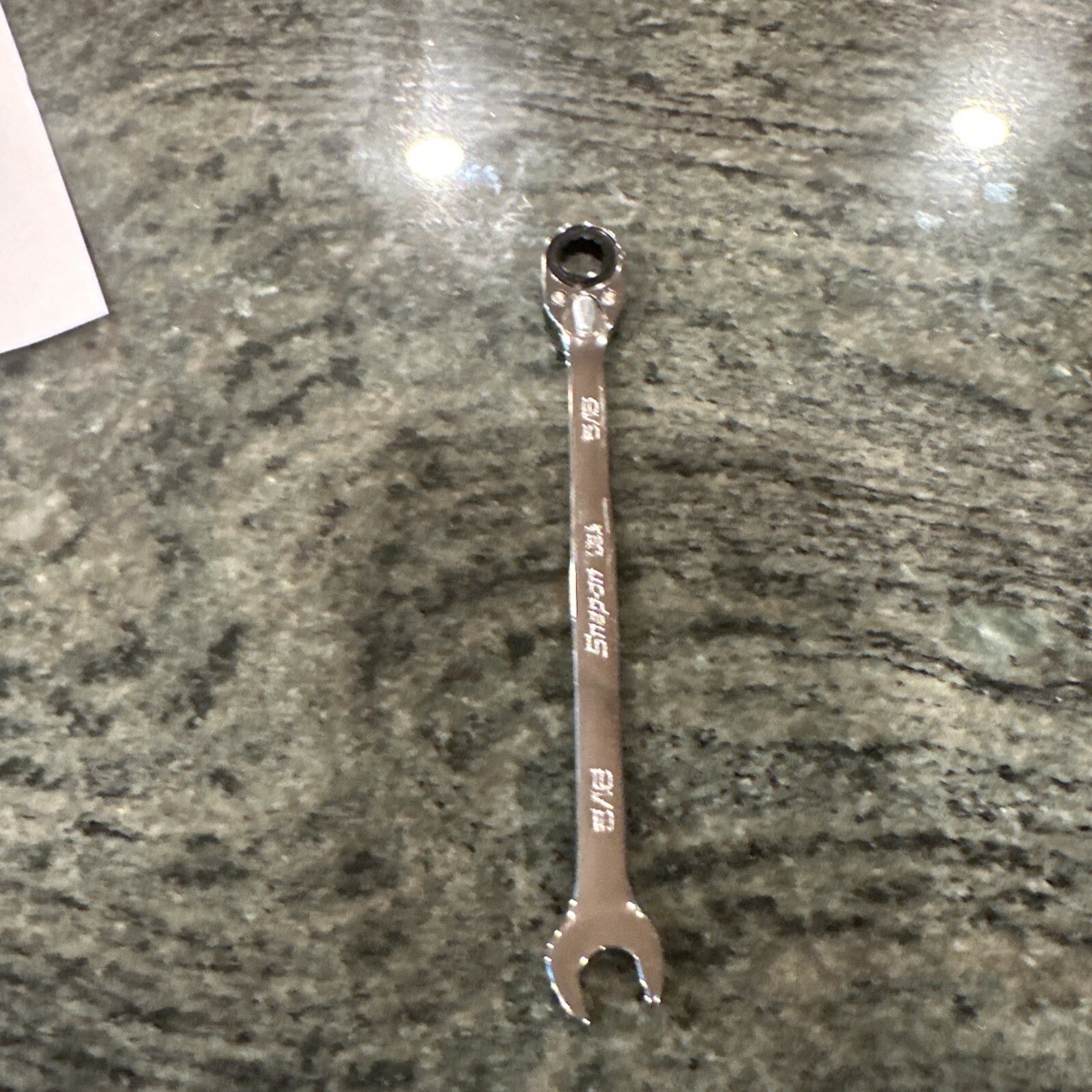 Snap-on soxrr10a 5/16″ sae flank drive plus ratcheting reversible wrench new
