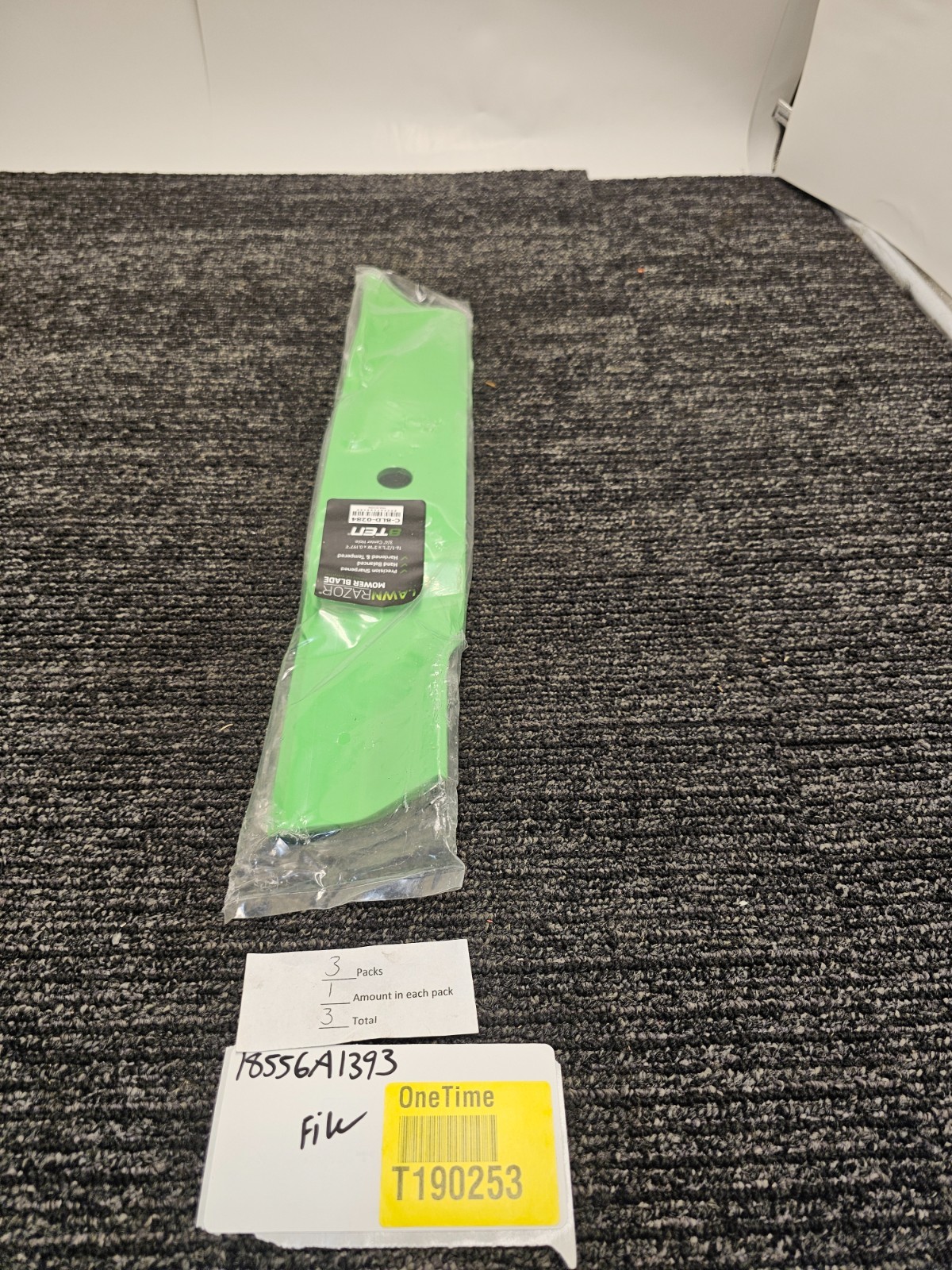(QTY 3) LawnRAZOR C-BLD-0284 High Lift Blade 16-1/2 L For Cub Cadet 1004772