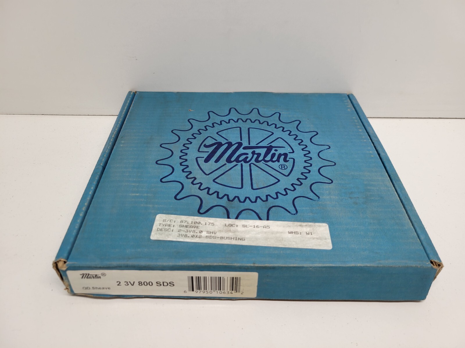 NEW OLD STOCK! MARTIN QD SHEAVE PULLEY 2-3V-800-SDS
