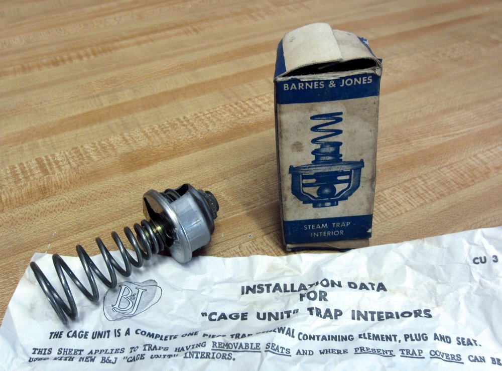Barnes & Jones 4319 Steam Trap Interior W/Instructions