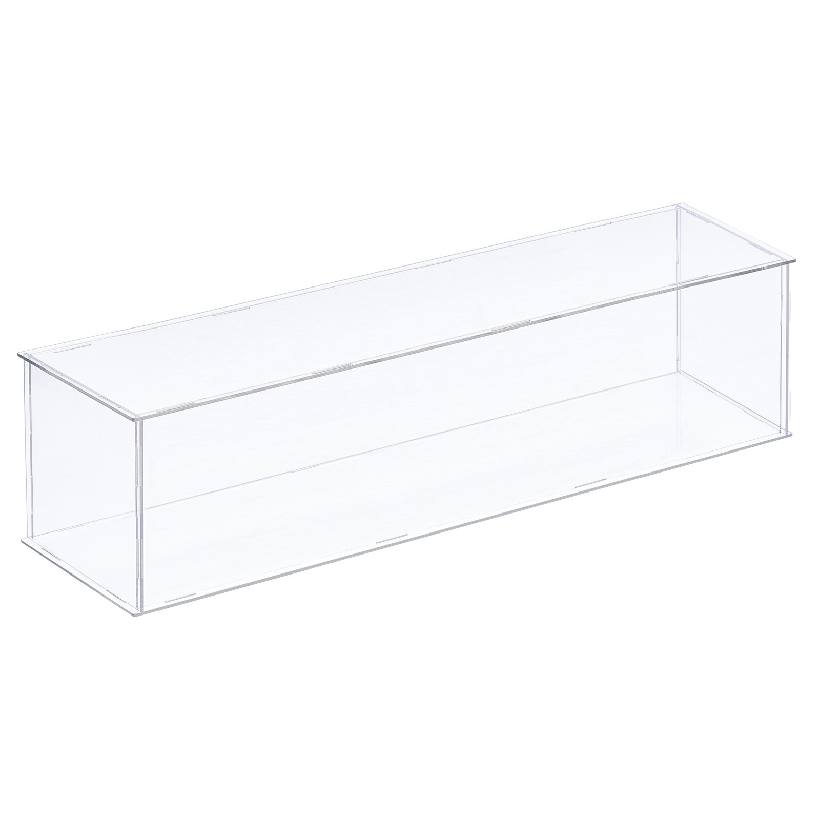 Acrylic Display Case 41x11x10.5cm Plastic Box Cube Storage Box Transparent