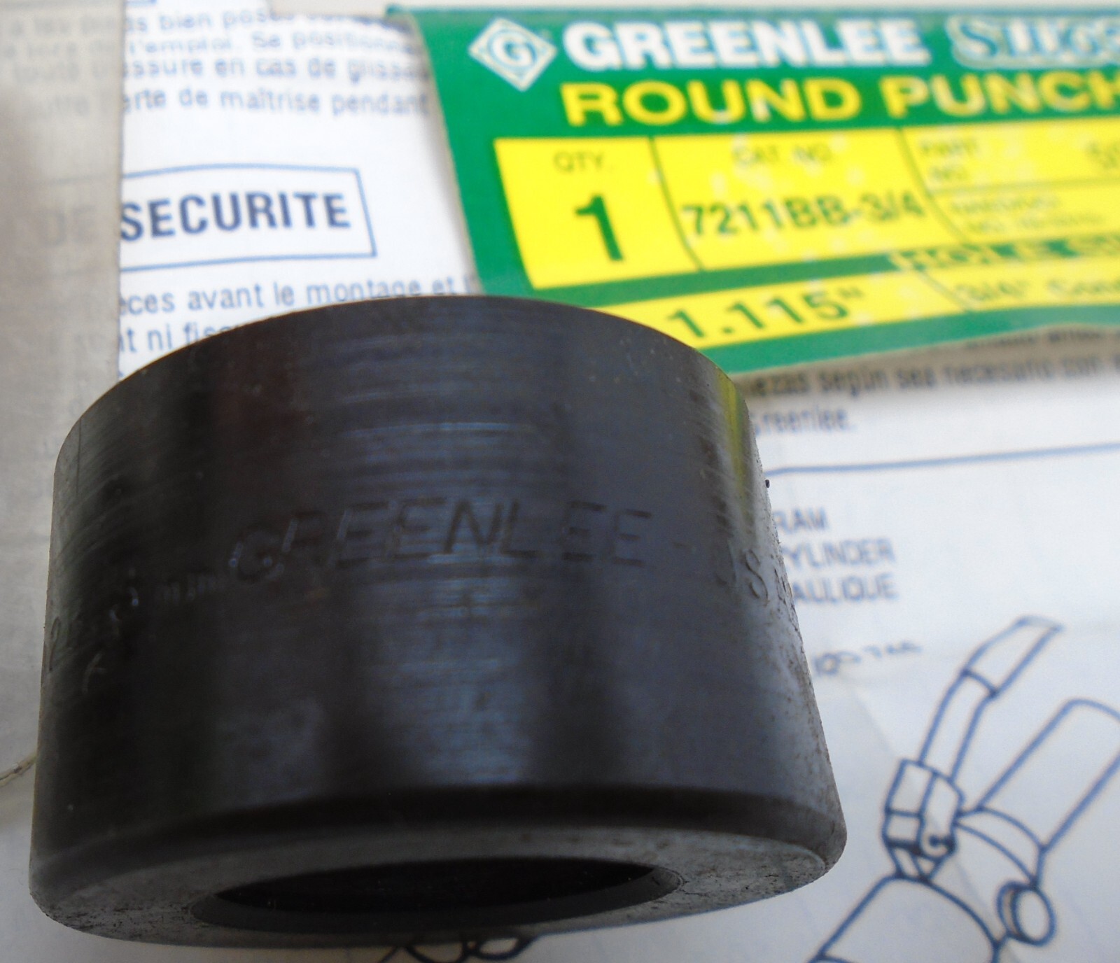 Greenlee 5031963.9 Round Punch Unit 50319639 #725B