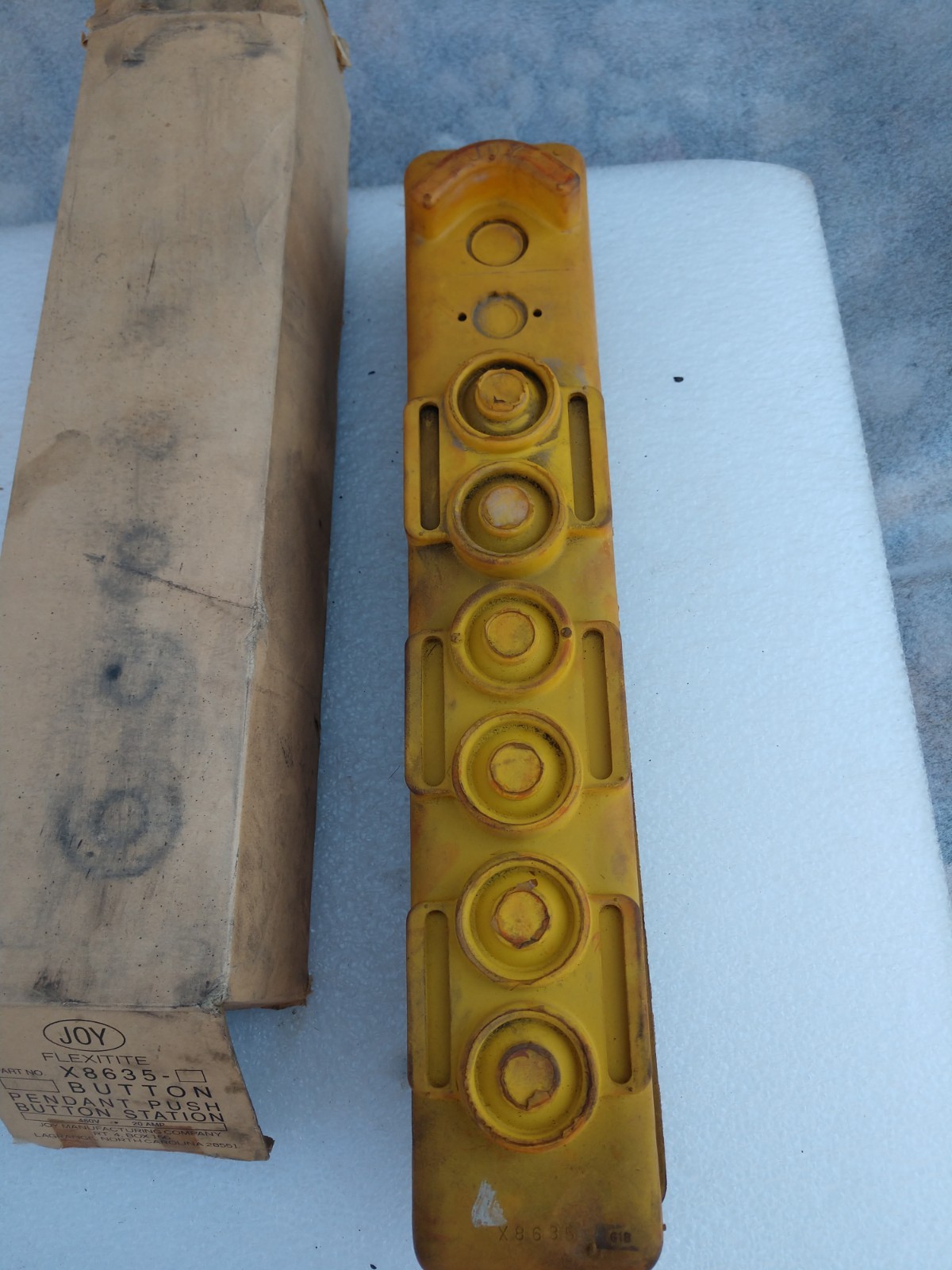 Joy Flexitite X8635 6 button crane control pendant BRAND NEW NOS