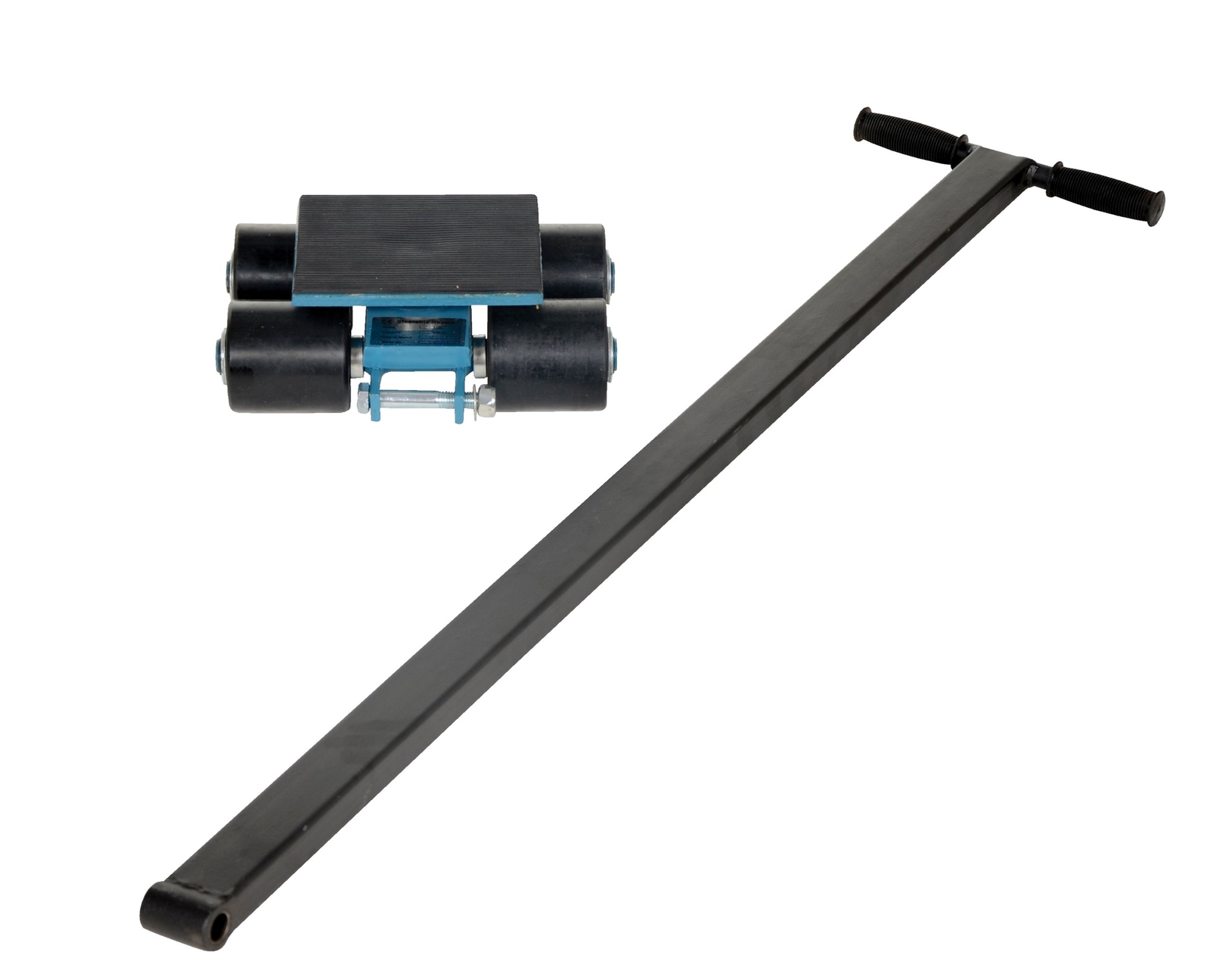 Vestil SSKT-3 Steerable Machinery Skate with 4 Nylon Roller Steel 11-1/2″ Length